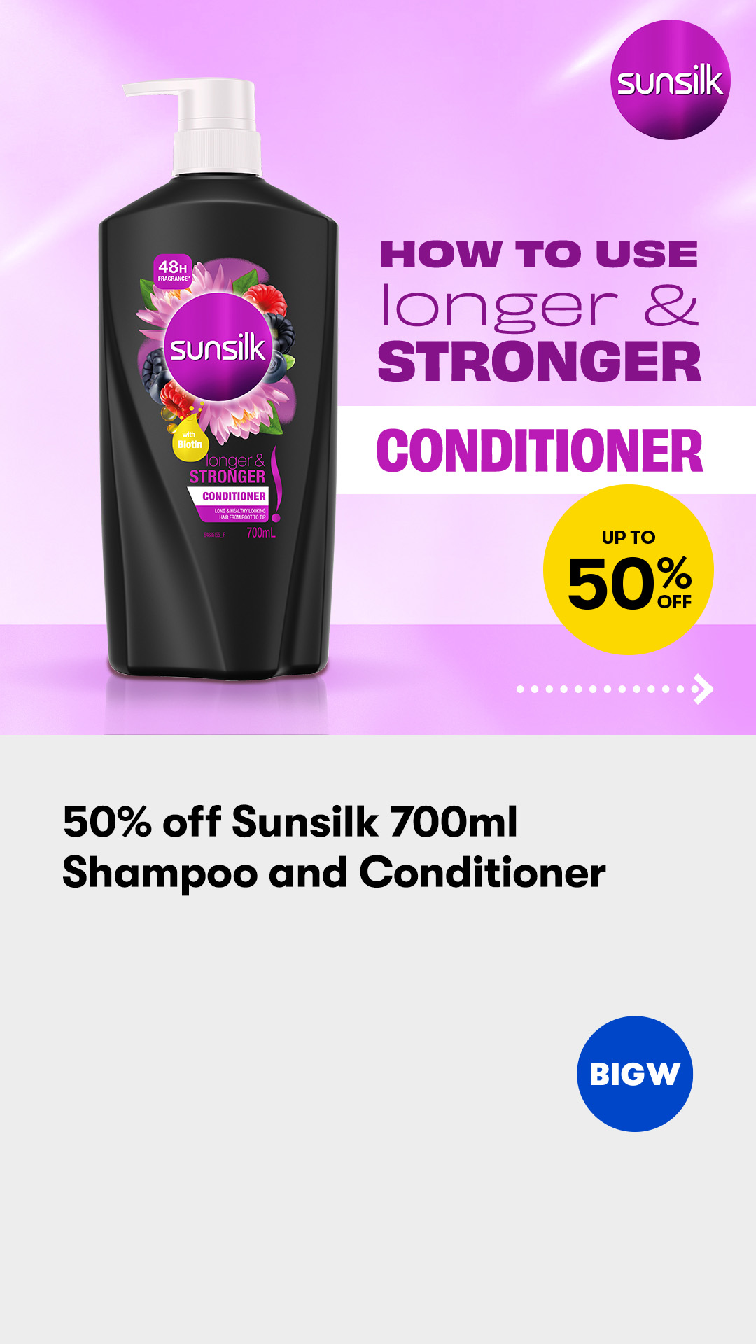 BIG W Facebook ad