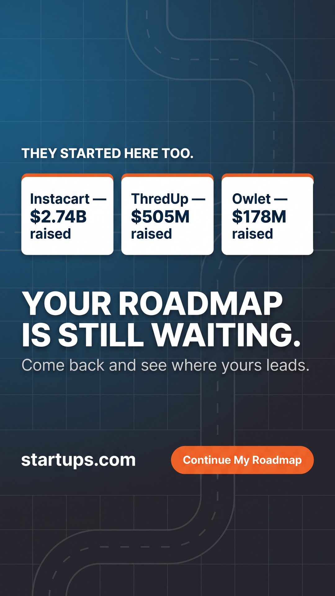 Startups.com Facebook ad