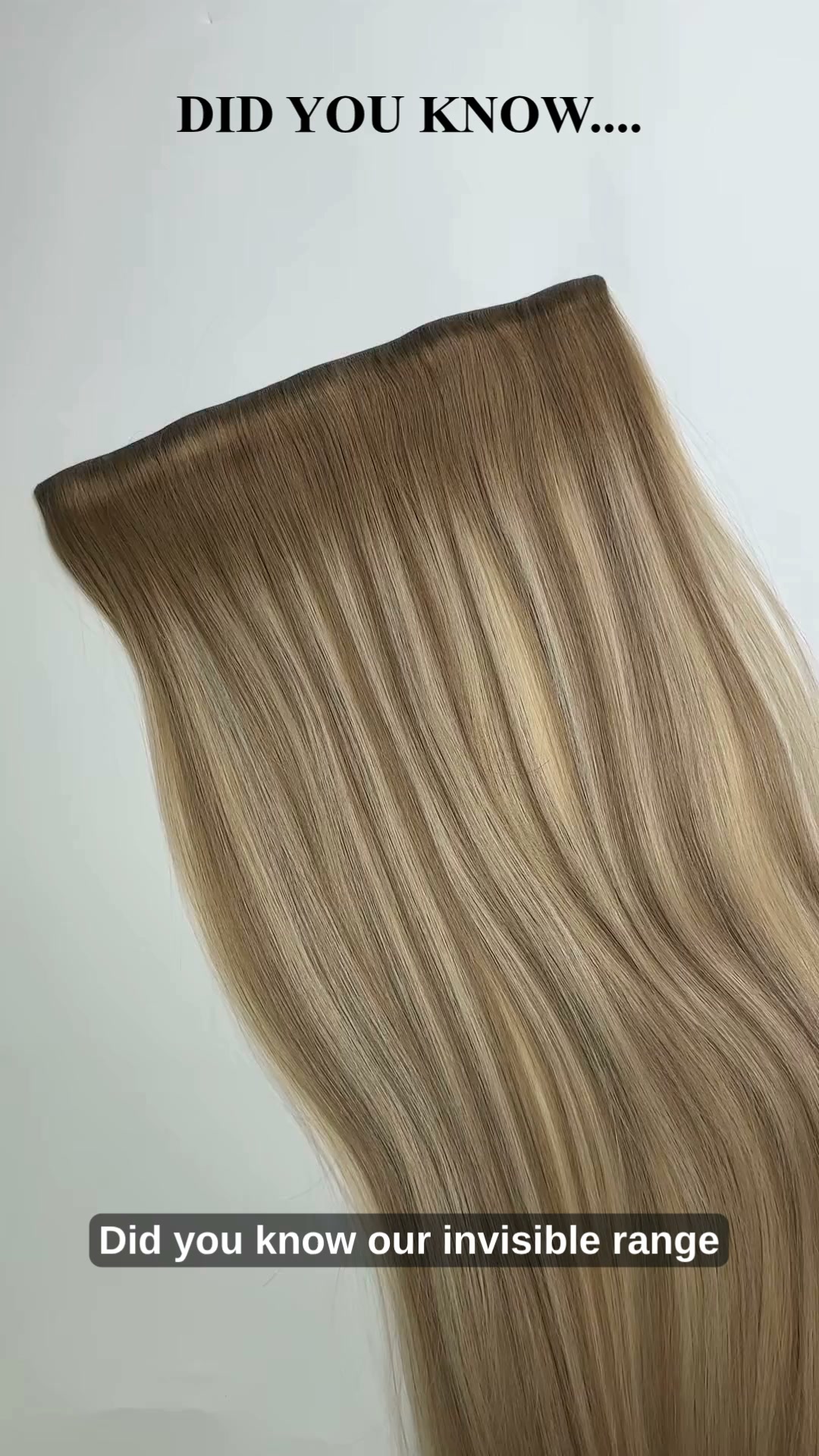 Official Foxy Locks Extensions Facebook ad: Invisible Clip-In Extensions