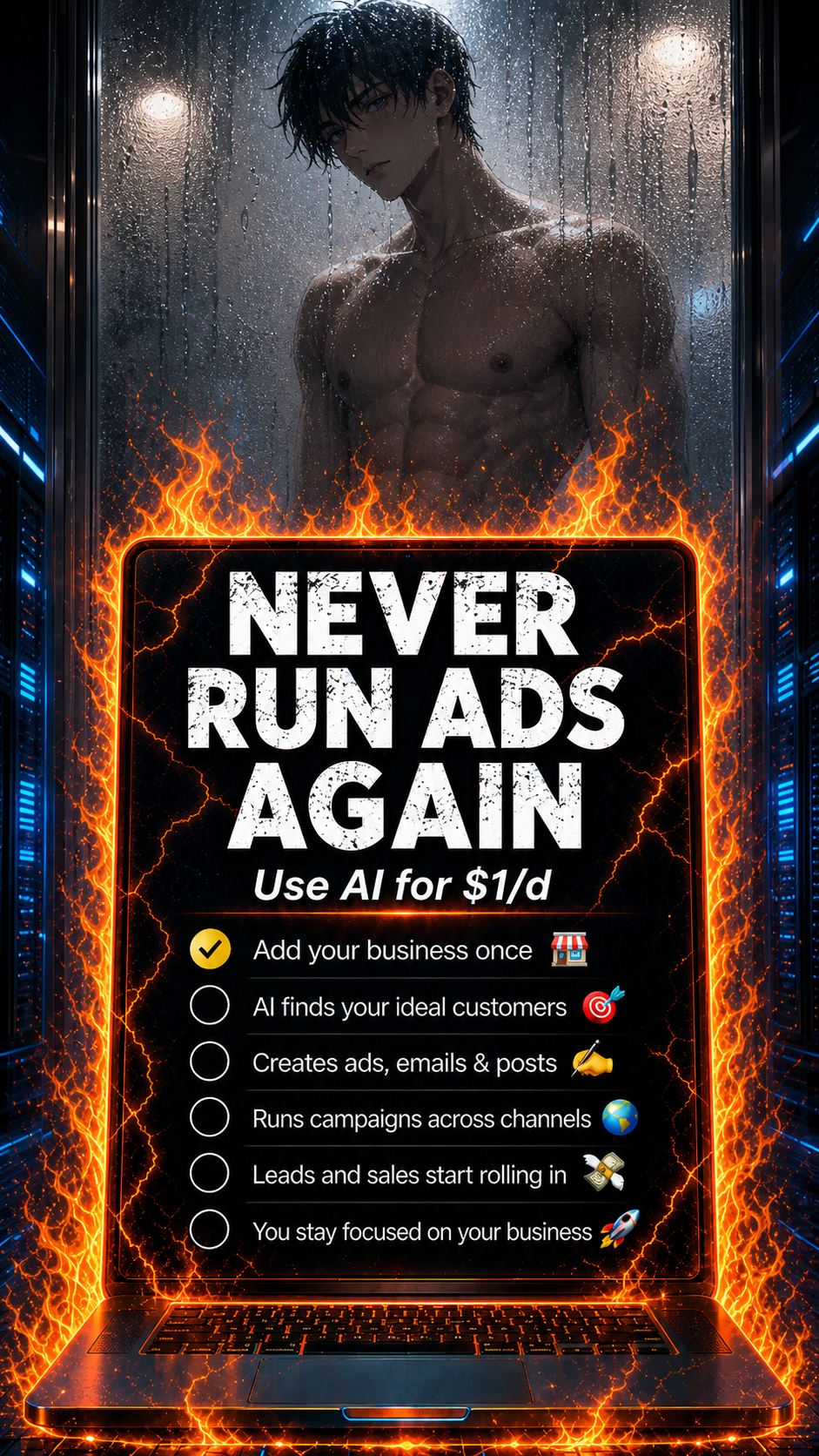 Clicky Vicky - AI Ads Maker Facebook ad: Get a fully edited ad in 1 click