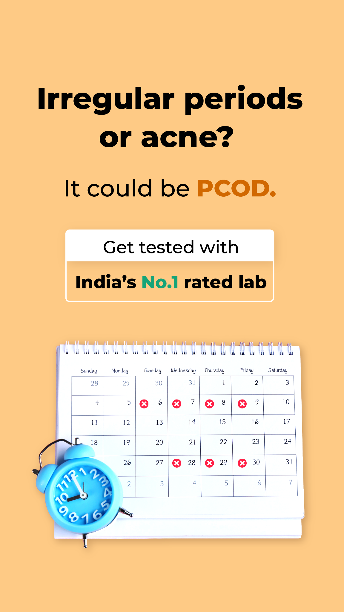 Orange Health Labs Facebook ad