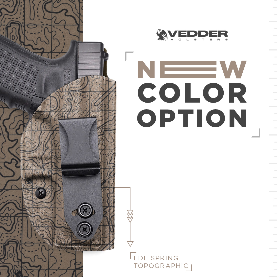 Vedder Holsters Facebook ad: More options. Same trusted fit.