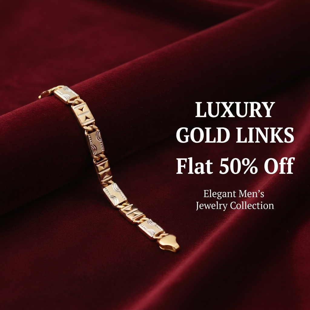 Bablu Bhai Jewels Facebook ad: Buy Gold Bracelet for Men!