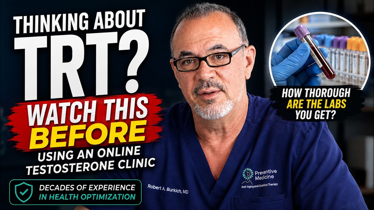 Preventive Medicine Anti-Aging Chelation Therapy Facebook ad: Thinking About TRT? Watch This Before Using an Online…