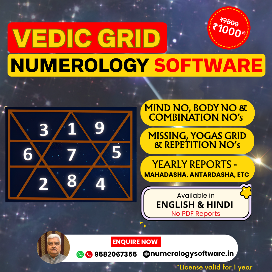 Reyansh Vastu And Numerology Software Facebook ad: Vedic Grid Numerology Software