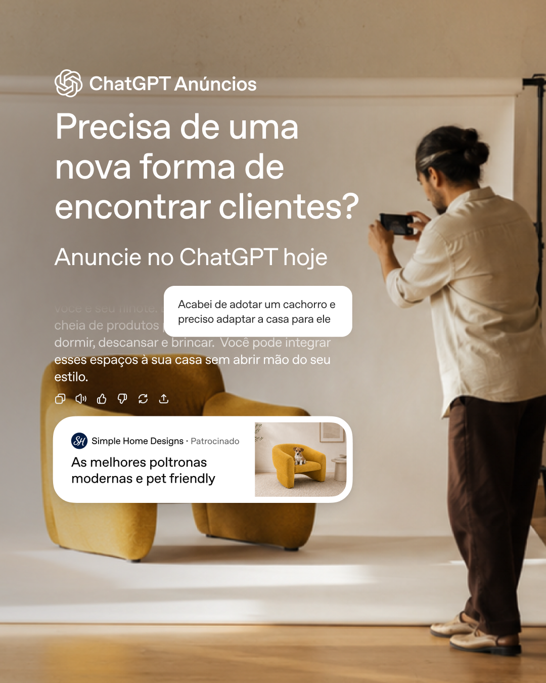 ChatGPT Facebook ad: Anuncie no ChatGPT hoje