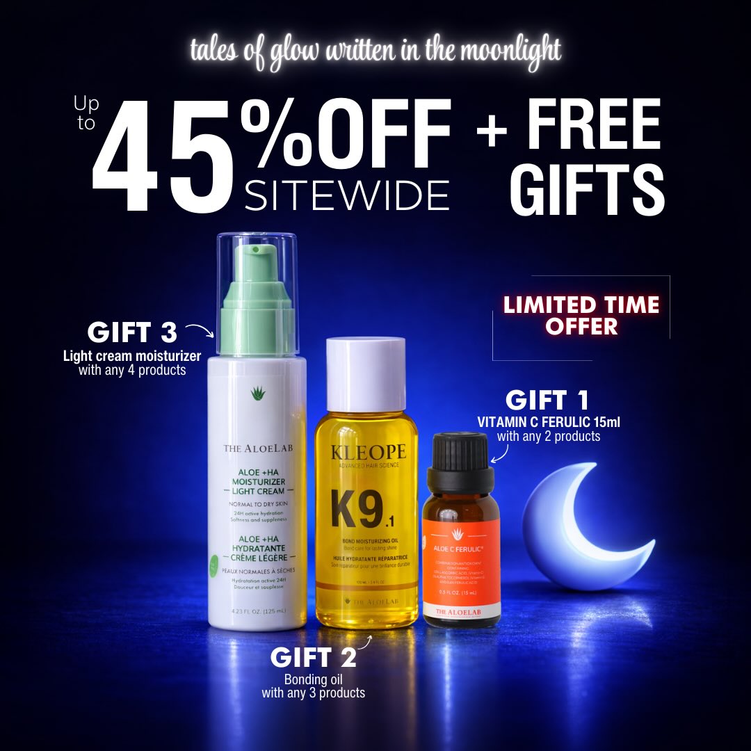 The Aloelab Facebook ad
