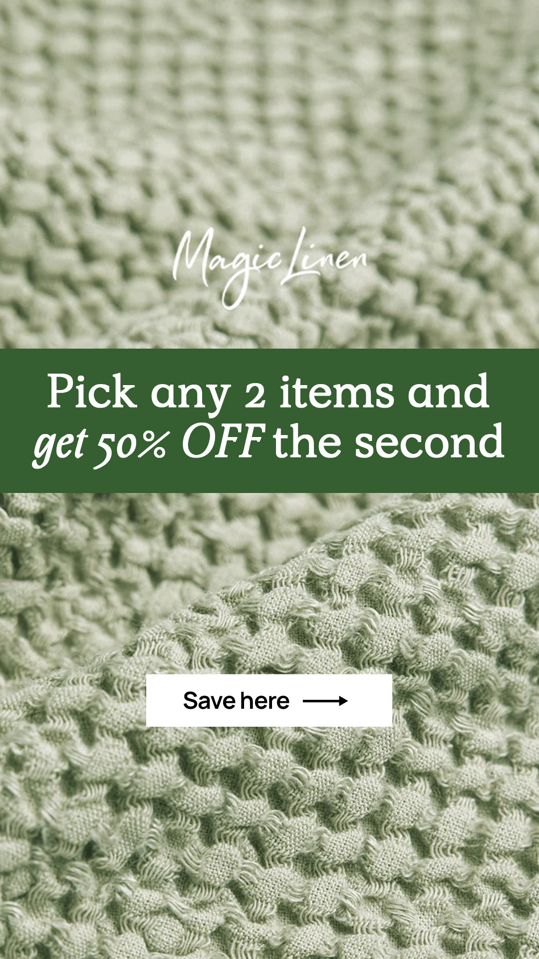 MagicLinen Facebook ad
