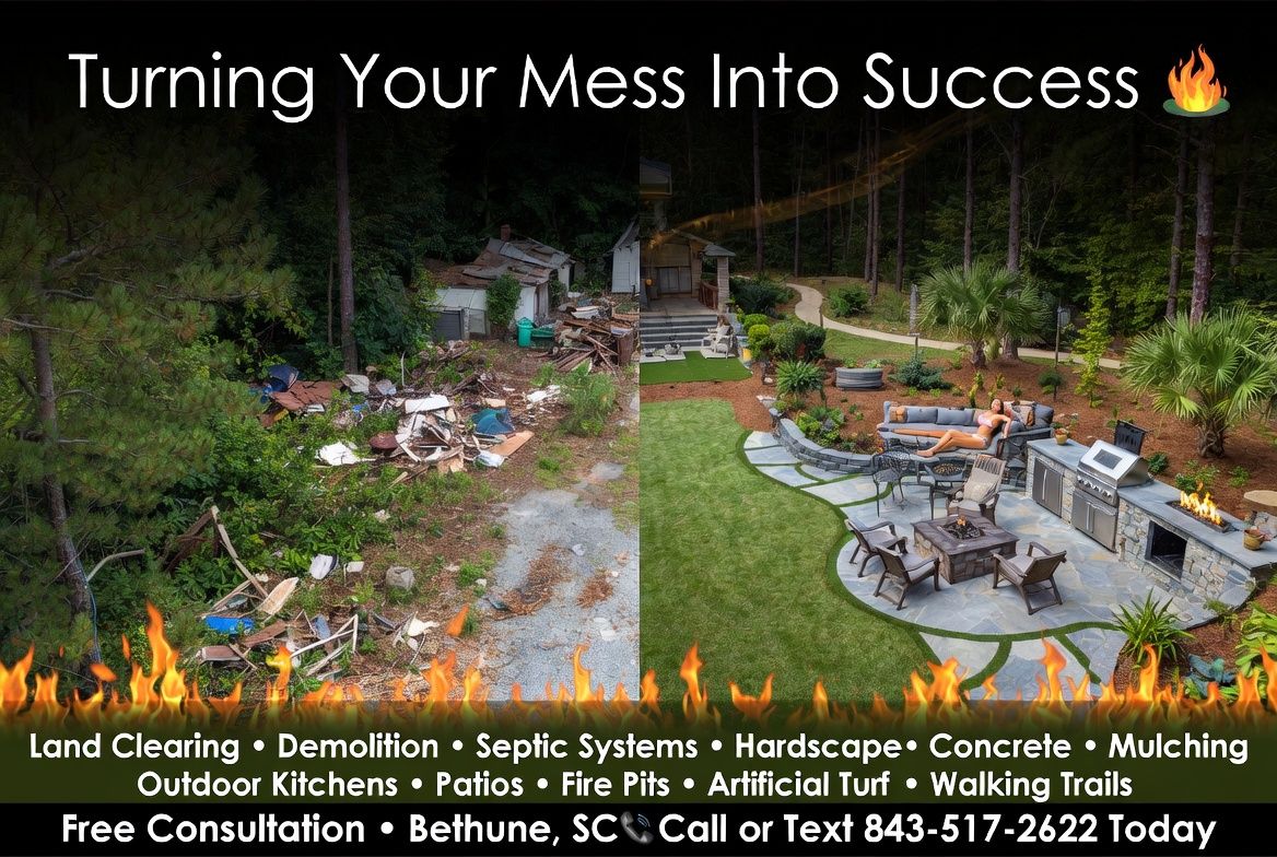 Baron Beebe Facebook ad: Land clearing septic demolition hardscape