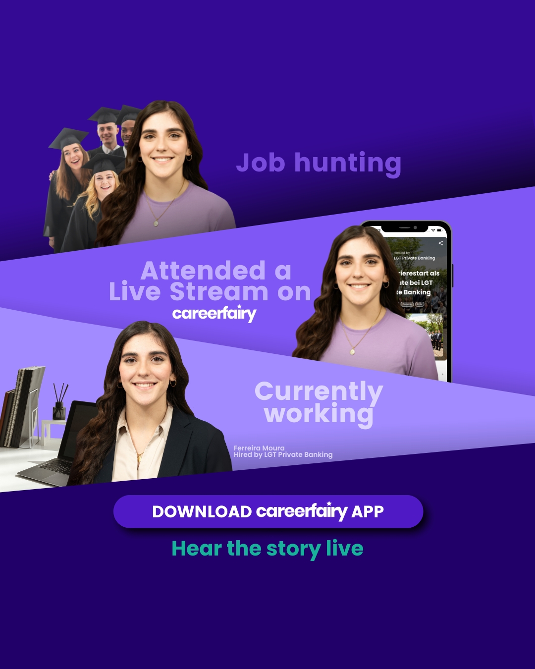CareerFairy Facebook ad