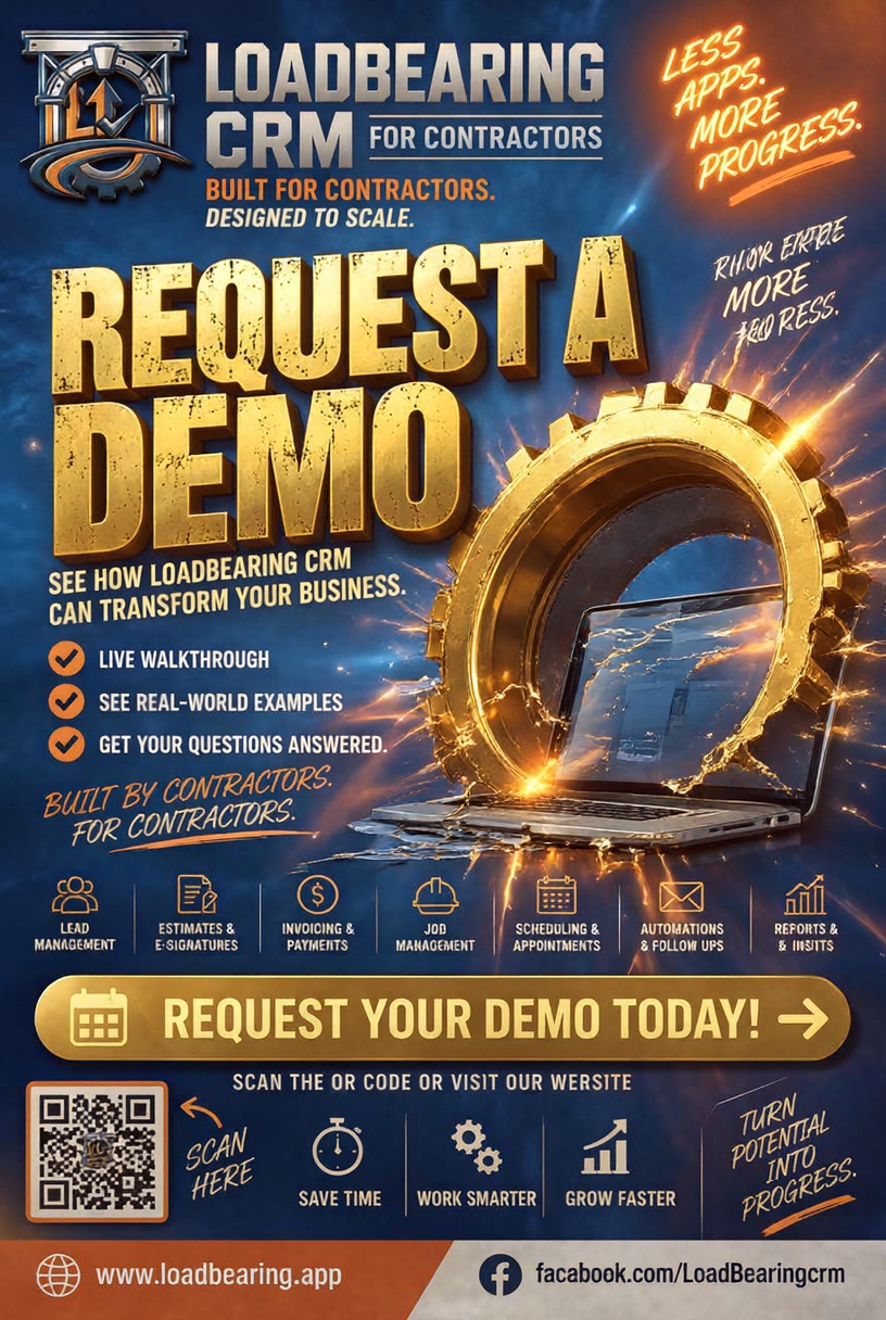 LoadBearing CRM Facebook ad: Contractor CRM for Roofing & Exteriors | LoadBearing