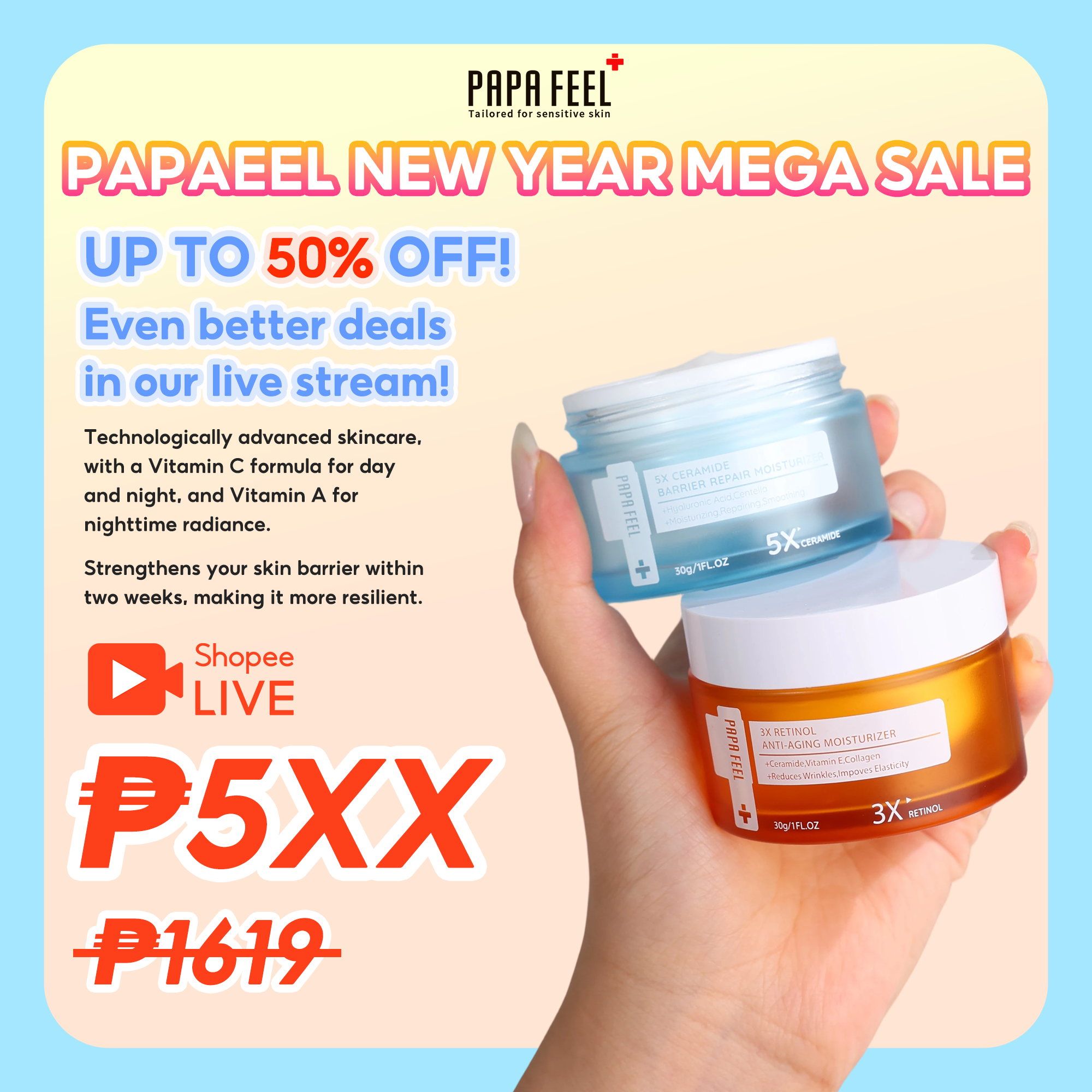 PAPA FEEL Facebook ad