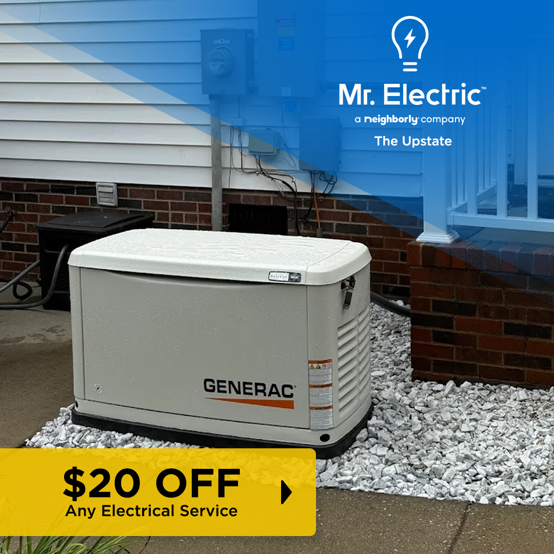 Mr. Electric of the Upstate Facebook ad: Be Ready for the Next Power Outage