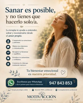 MotivAcción Psicología Integral Facebook ad: Terapia online B
