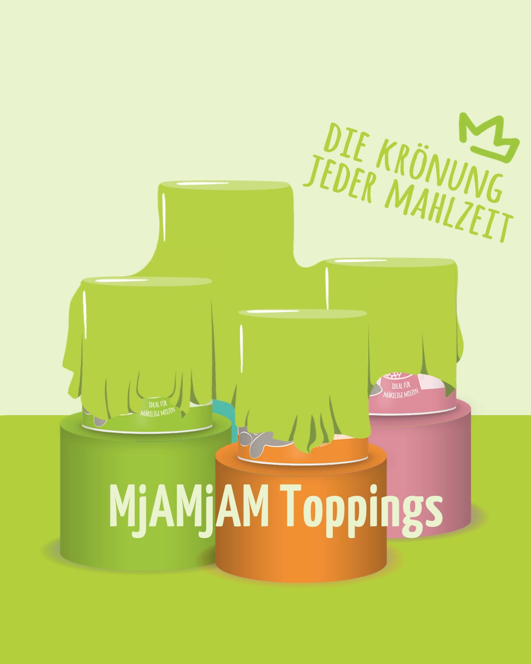 MjAMjAM Petfood Facebook ad: Ein Topping, das alles verändert