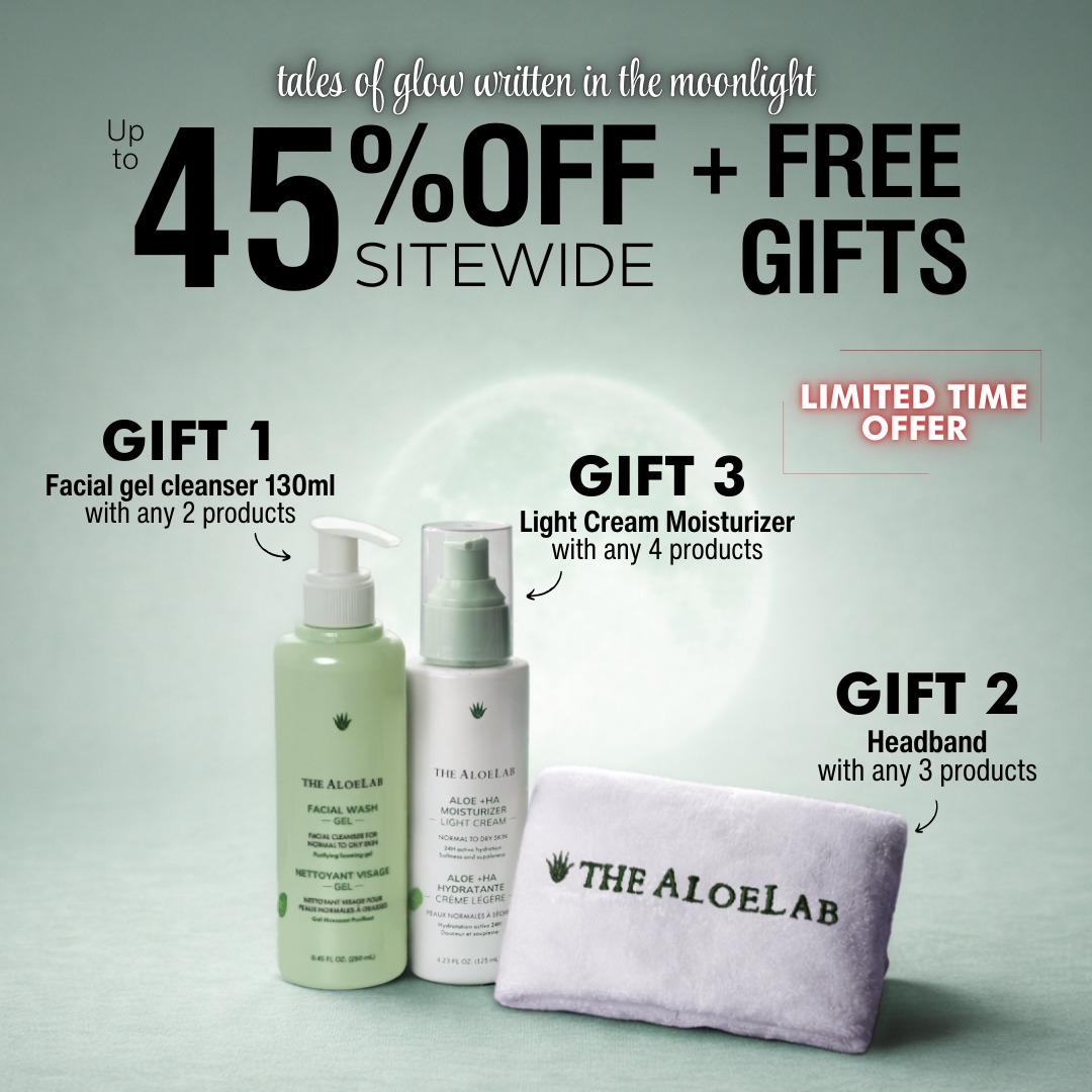 The Aloelab Facebook ad