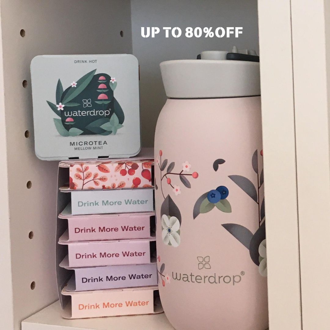 Discount Store Facebook ad: 80% Off Waterdrop Cubes