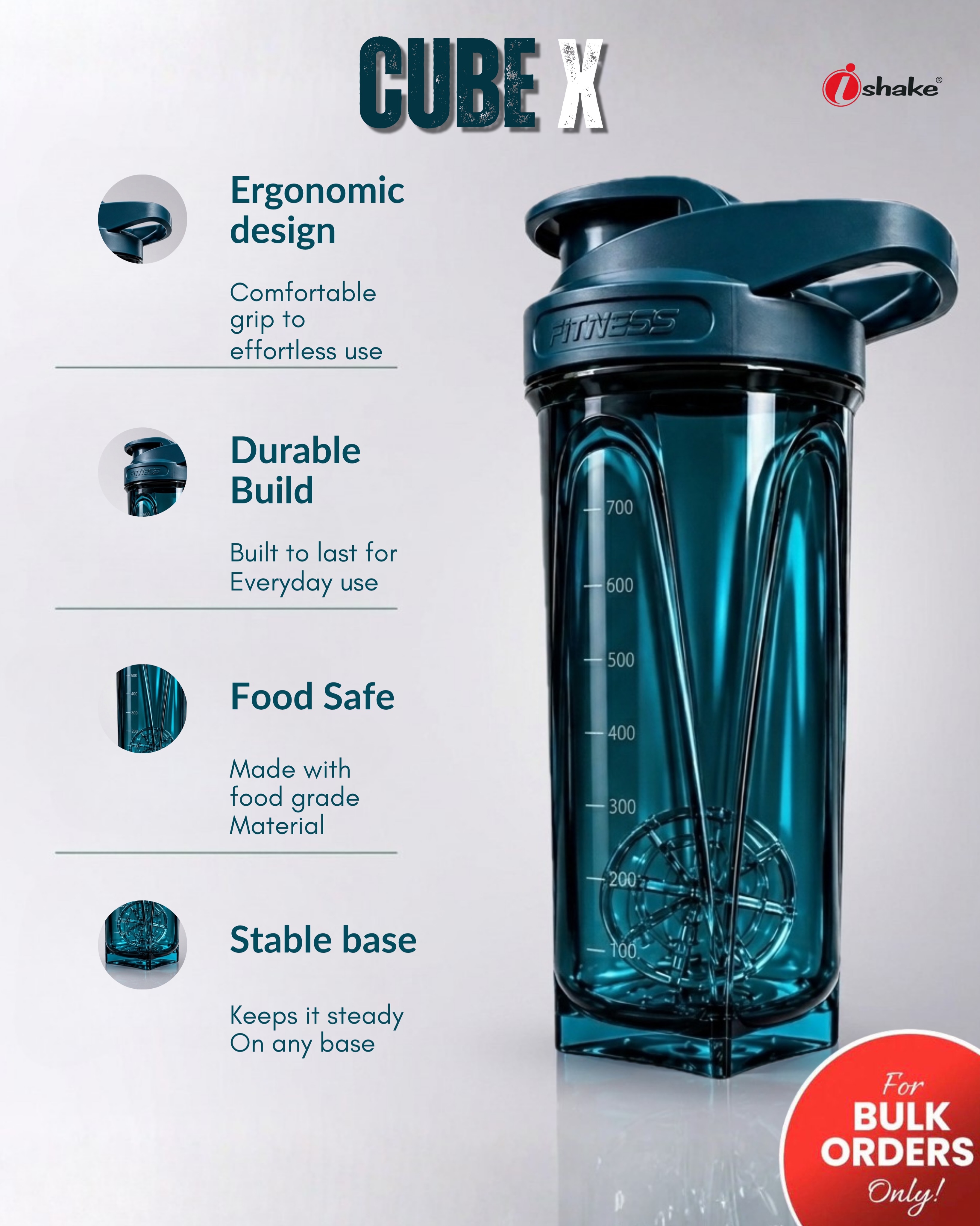 IShake Facebook ad: CUBE X a perfect shaker