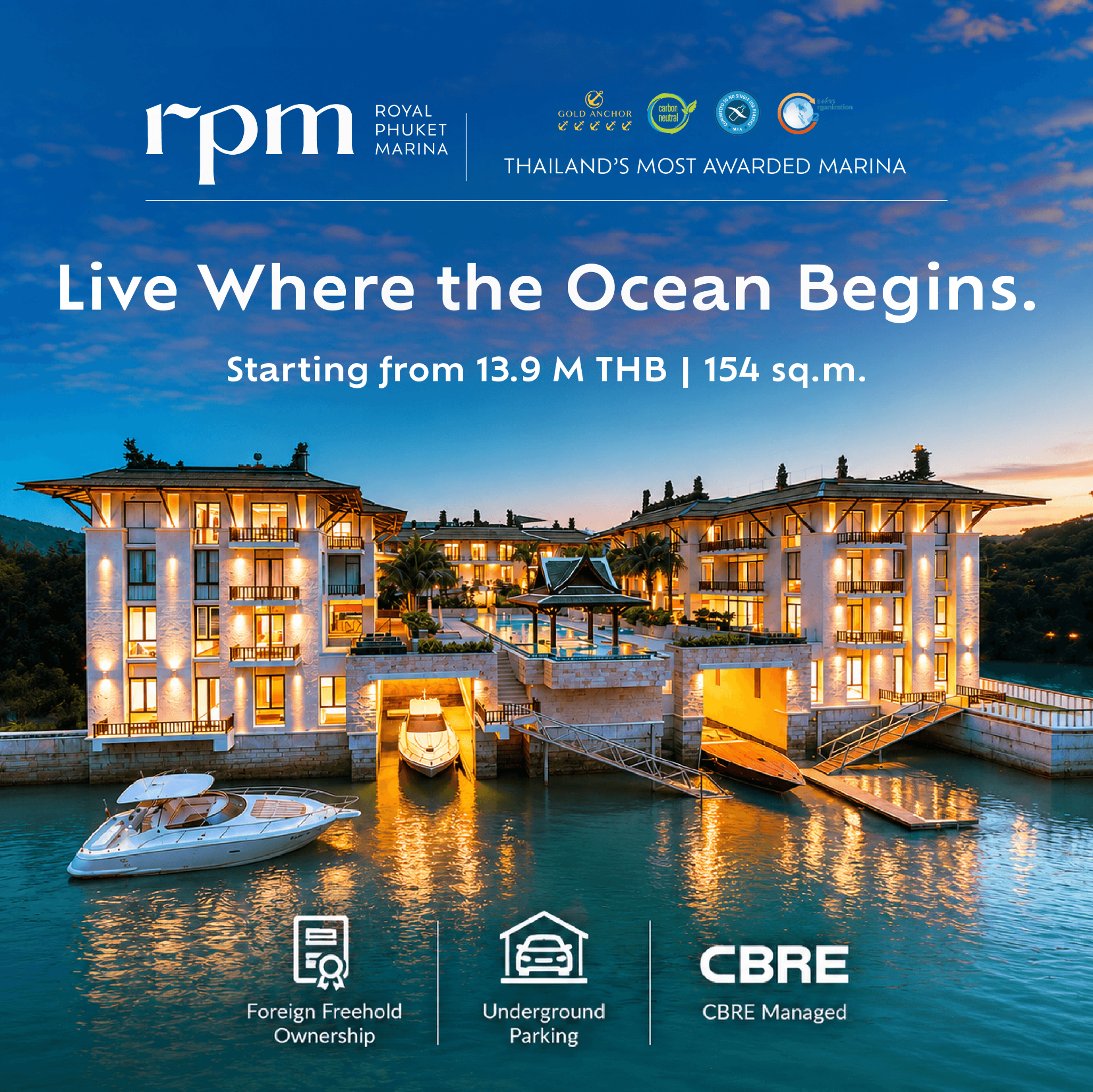 Royal Phuket Marina Facebook ad