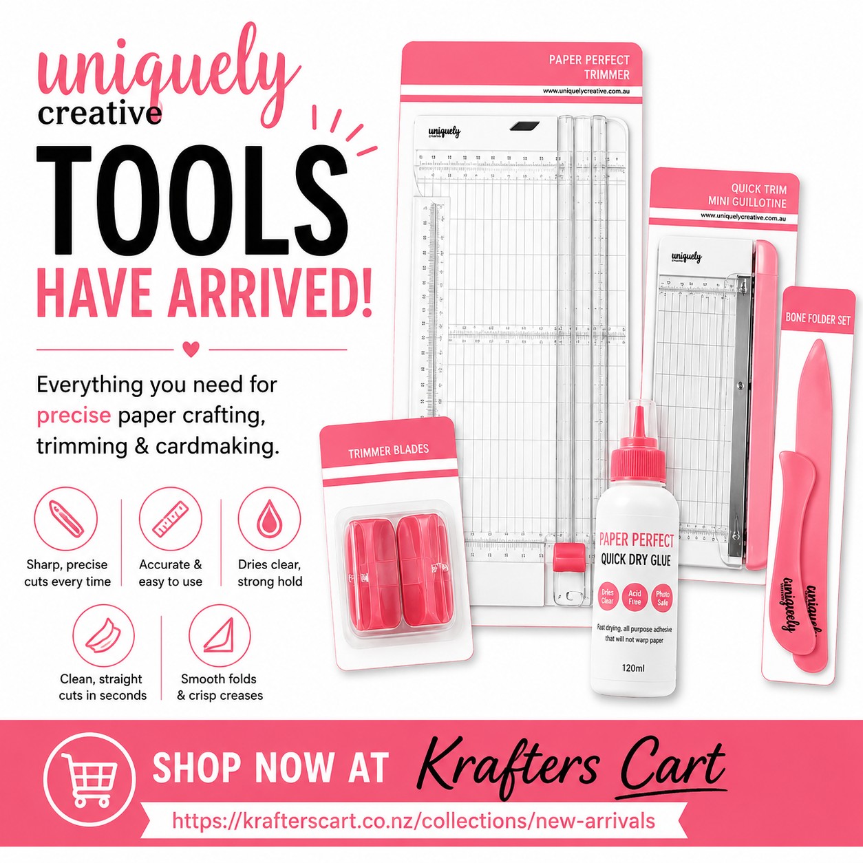 Krafters Cart New Zealand Facebook ad: Craft Tools You’ll Actually Use