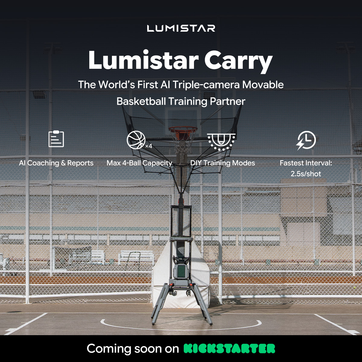 Lumistar Global Facebook ad: The World’s First AI Triple-Camera Basketball Shooting…