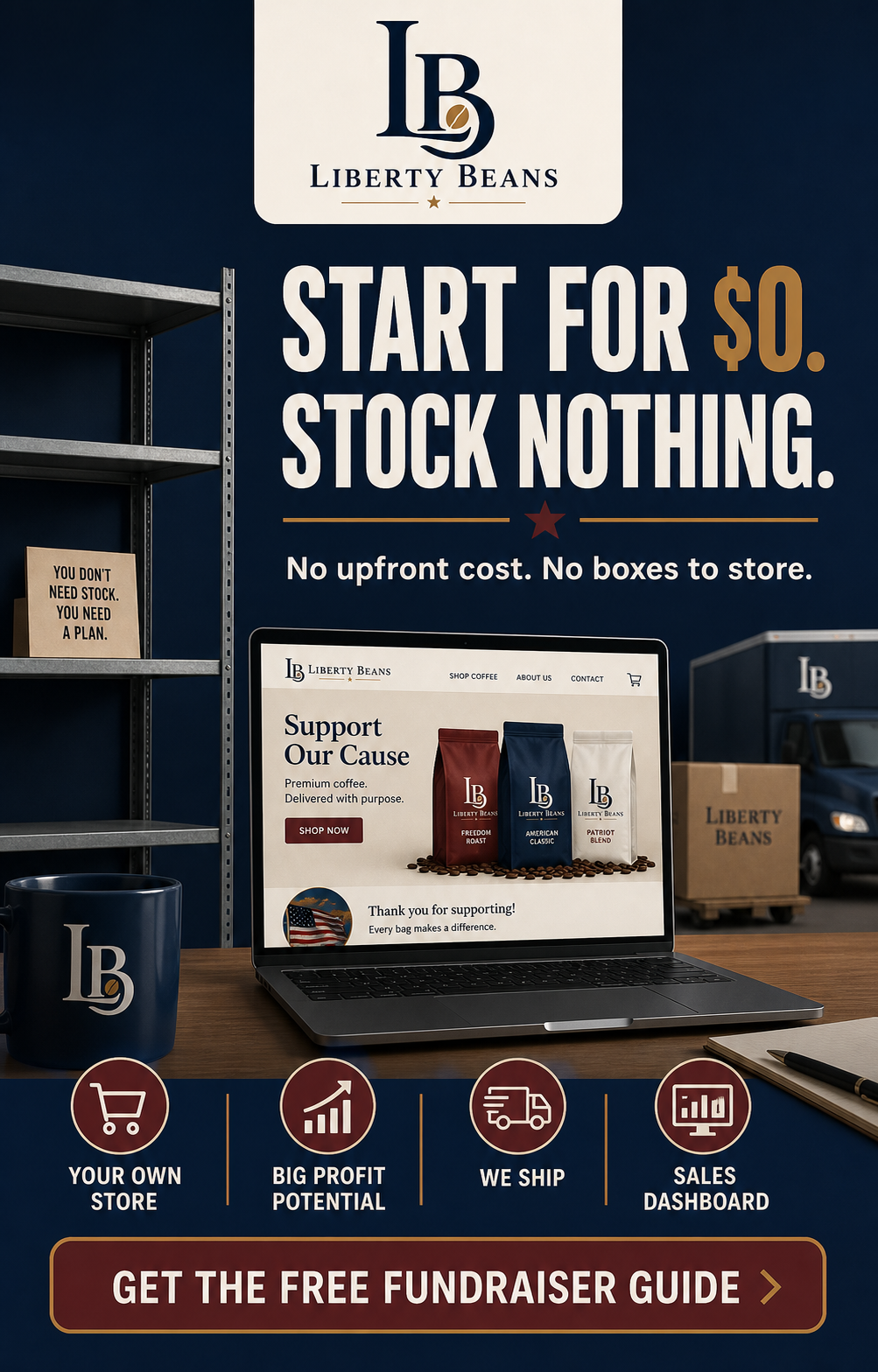 Liberty Beans Coffee Company Facebook ad