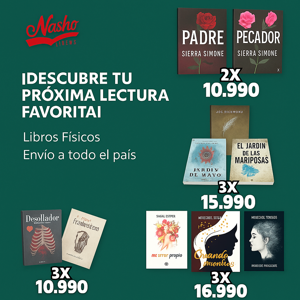 nashobook Facebook ad: PACKS DE LIBROS FÍSICOS DESDE $10.990