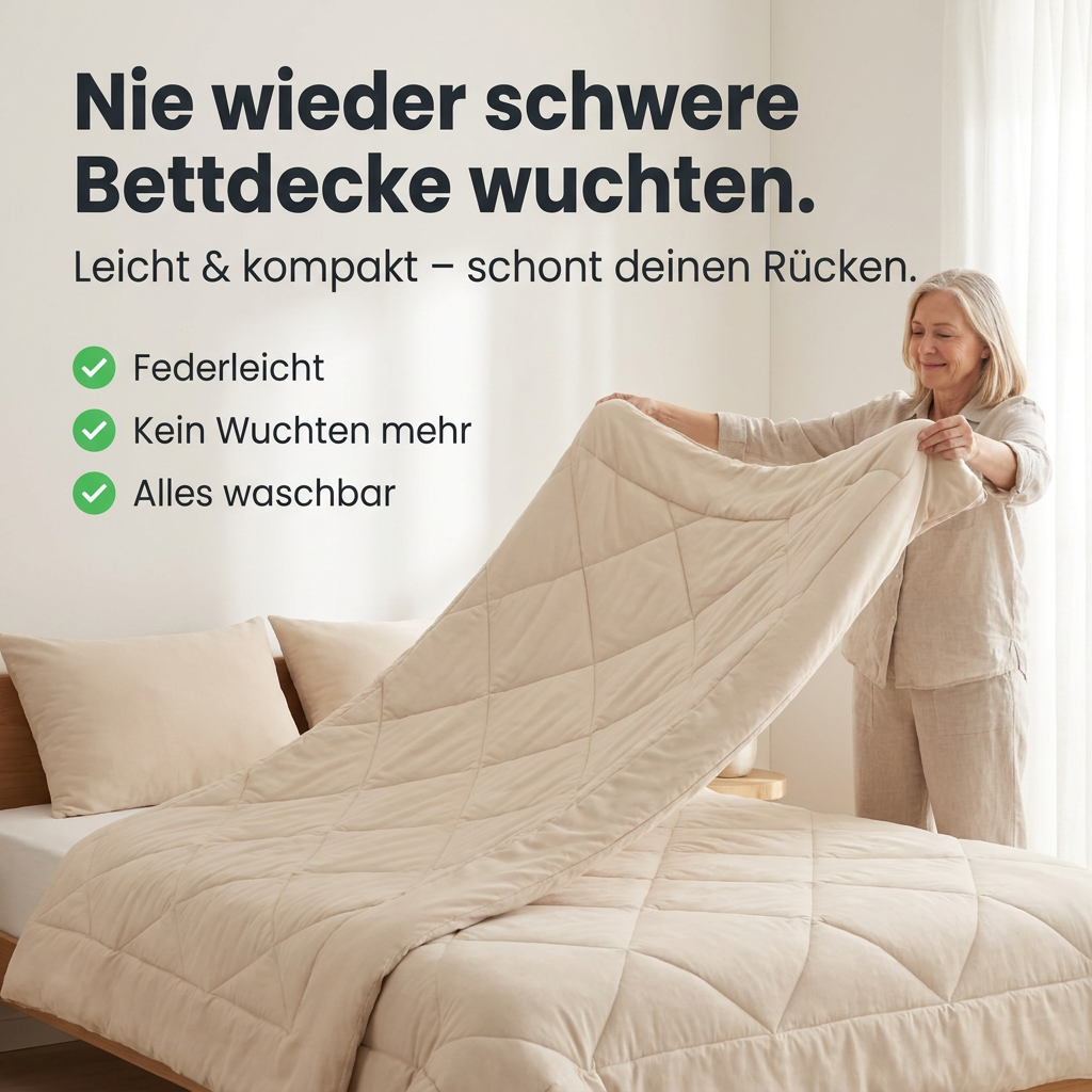 MagicSplashy Facebook ad: Nie wieder Bettwäsche wechseln