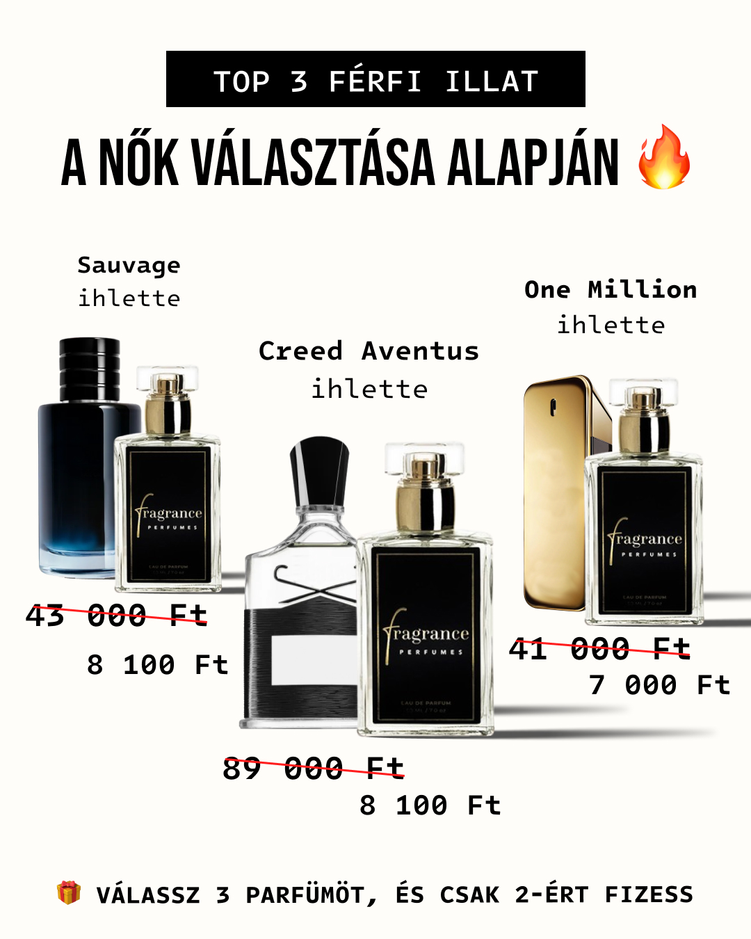 Fragrance perfumes Magyarország Facebook ad: Híres márkák ihlette illatok