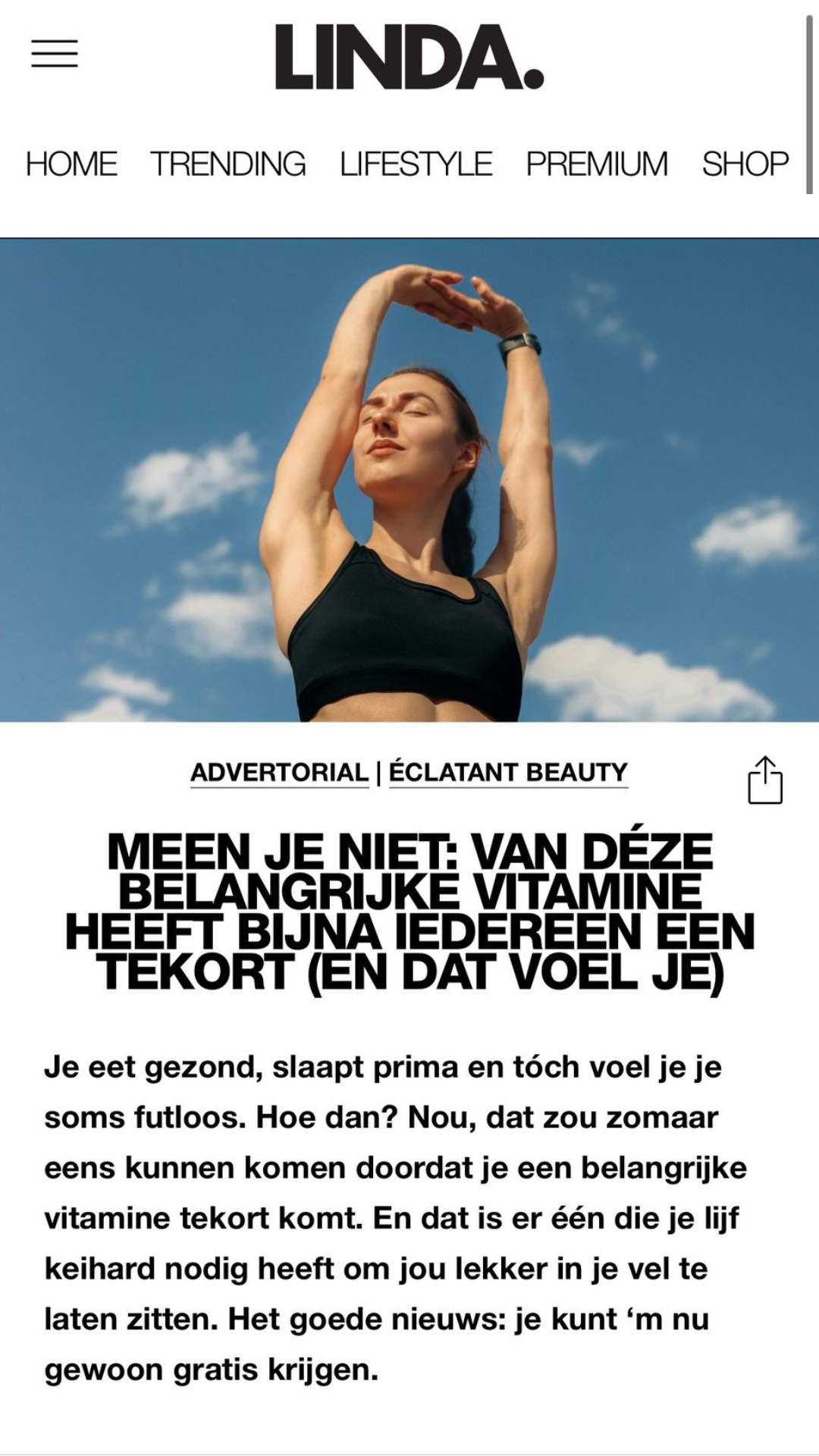 Eclatant beauty Facebook ad