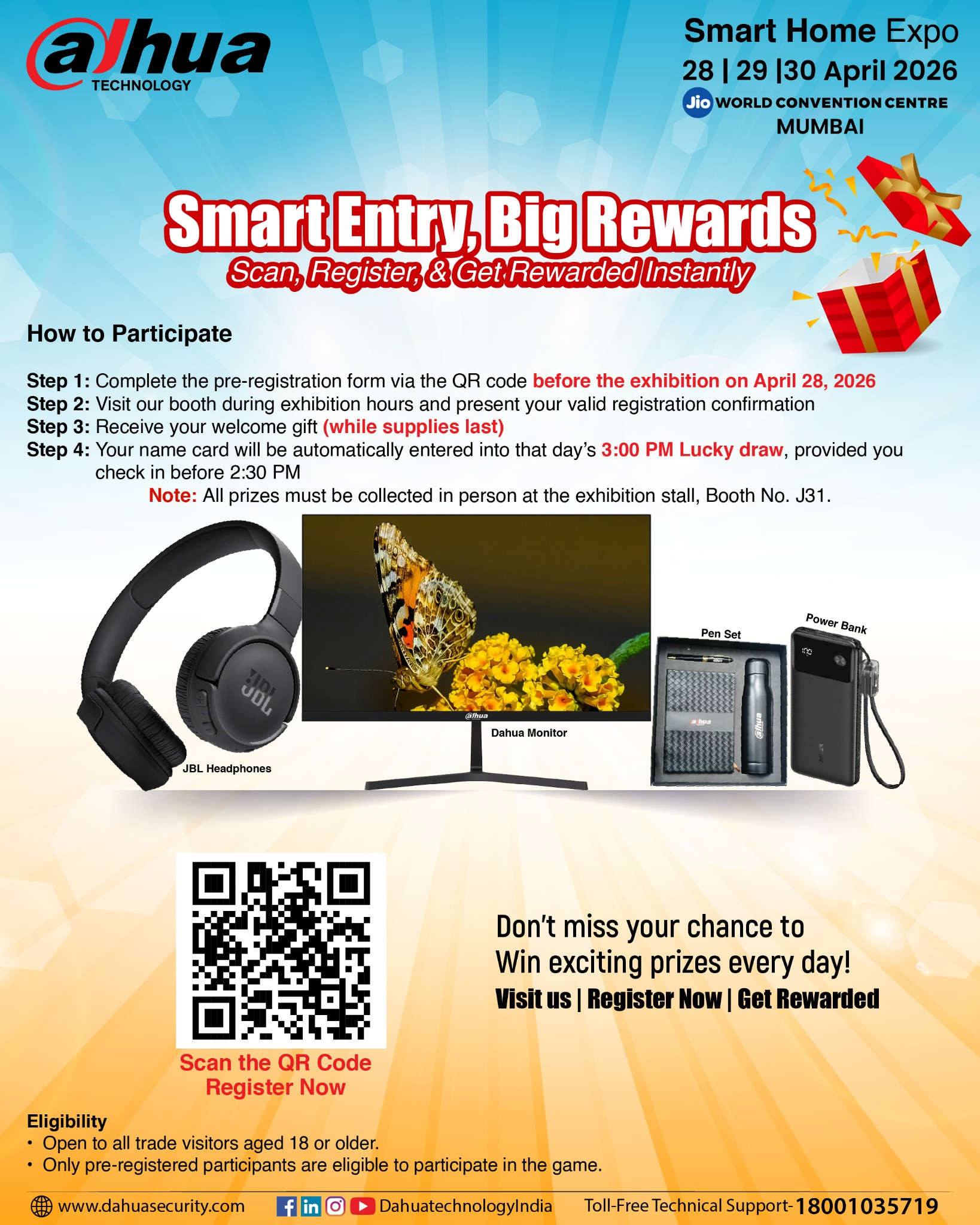 Dahua Technology India Facebook ad: Smart Home Expo 2026 is coming to Mumbai!