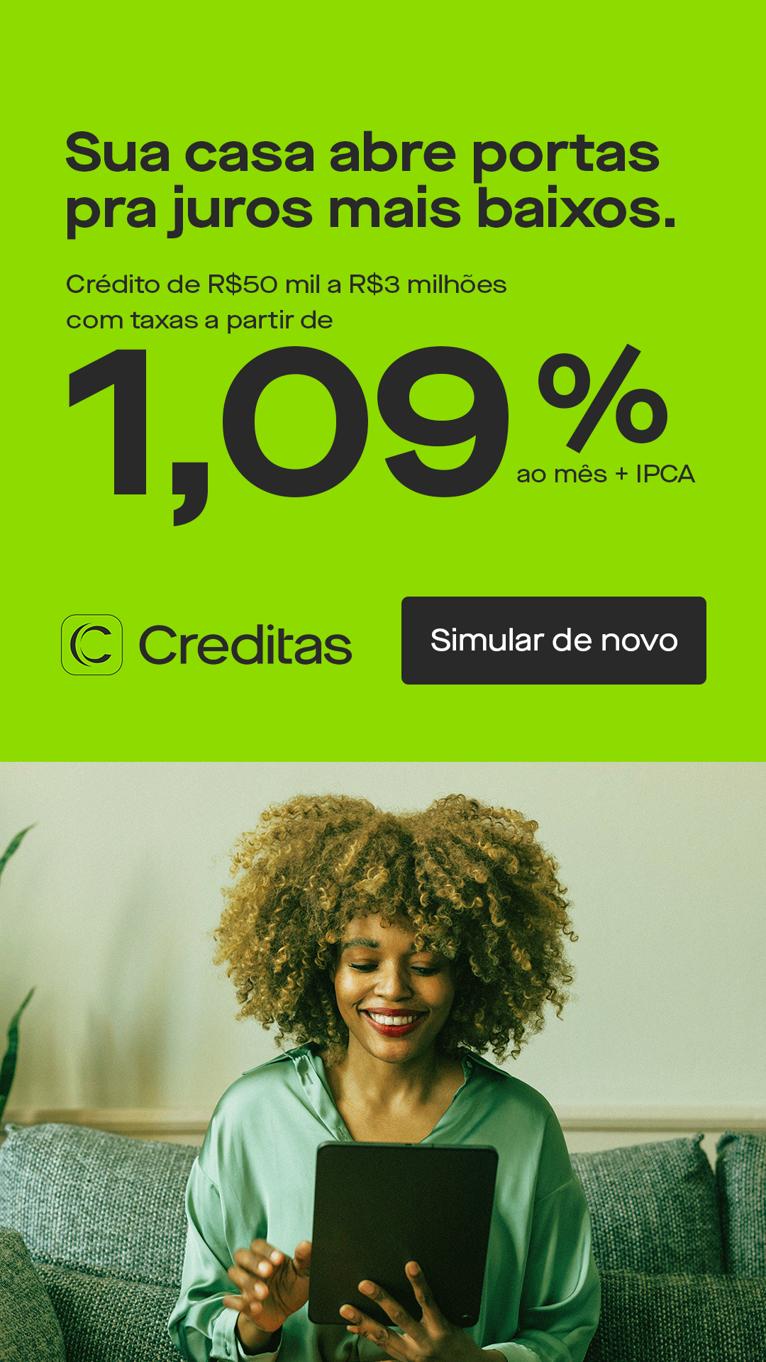 Creditas Facebook ad