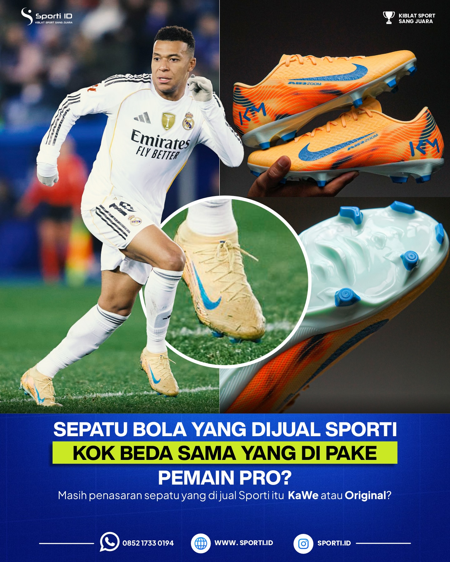 Sporti.ID Facebook ad: Kenapa sepatu yg dijual Sporti kok beda sama…