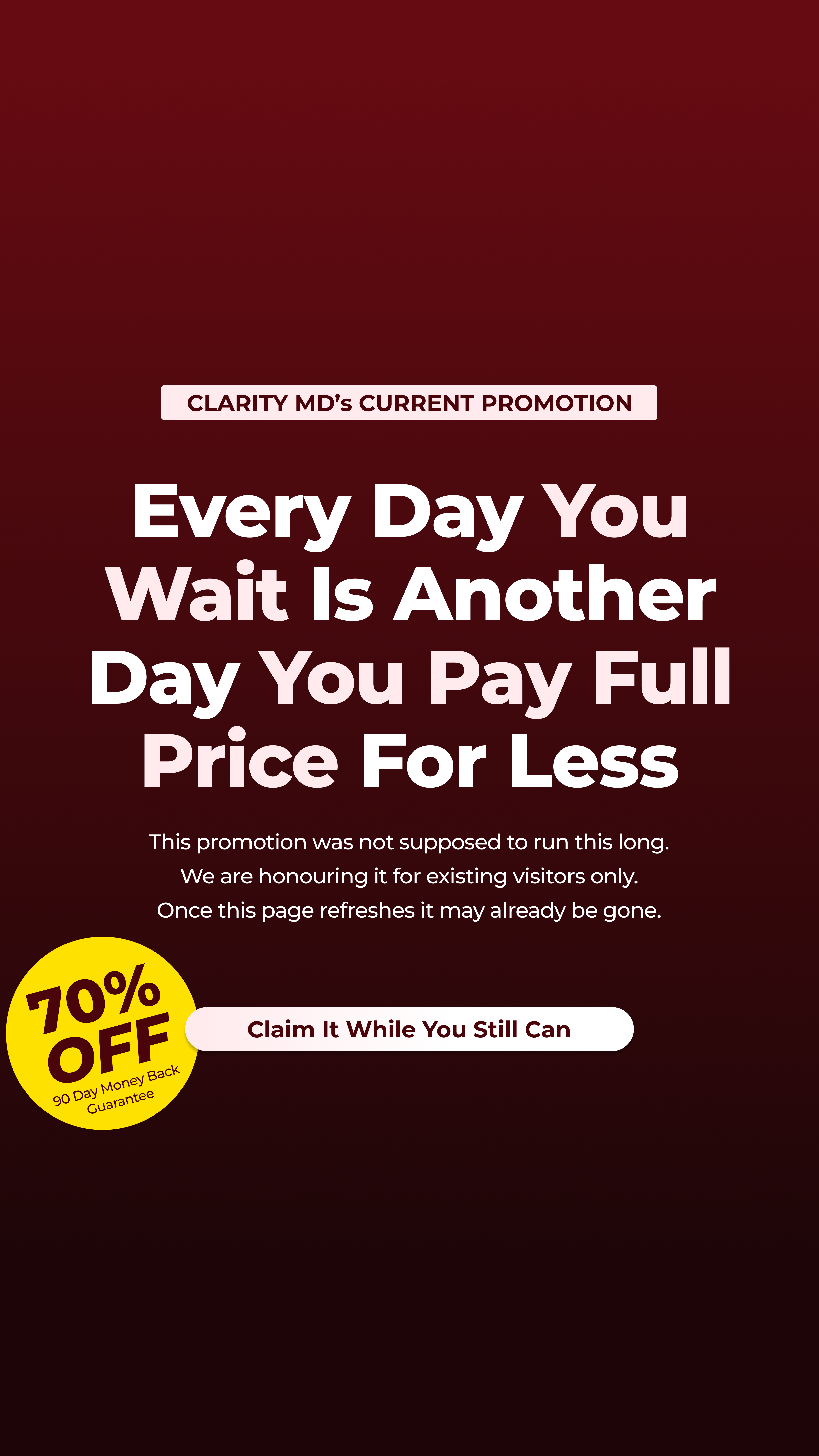 Clarity MD Facebook ad