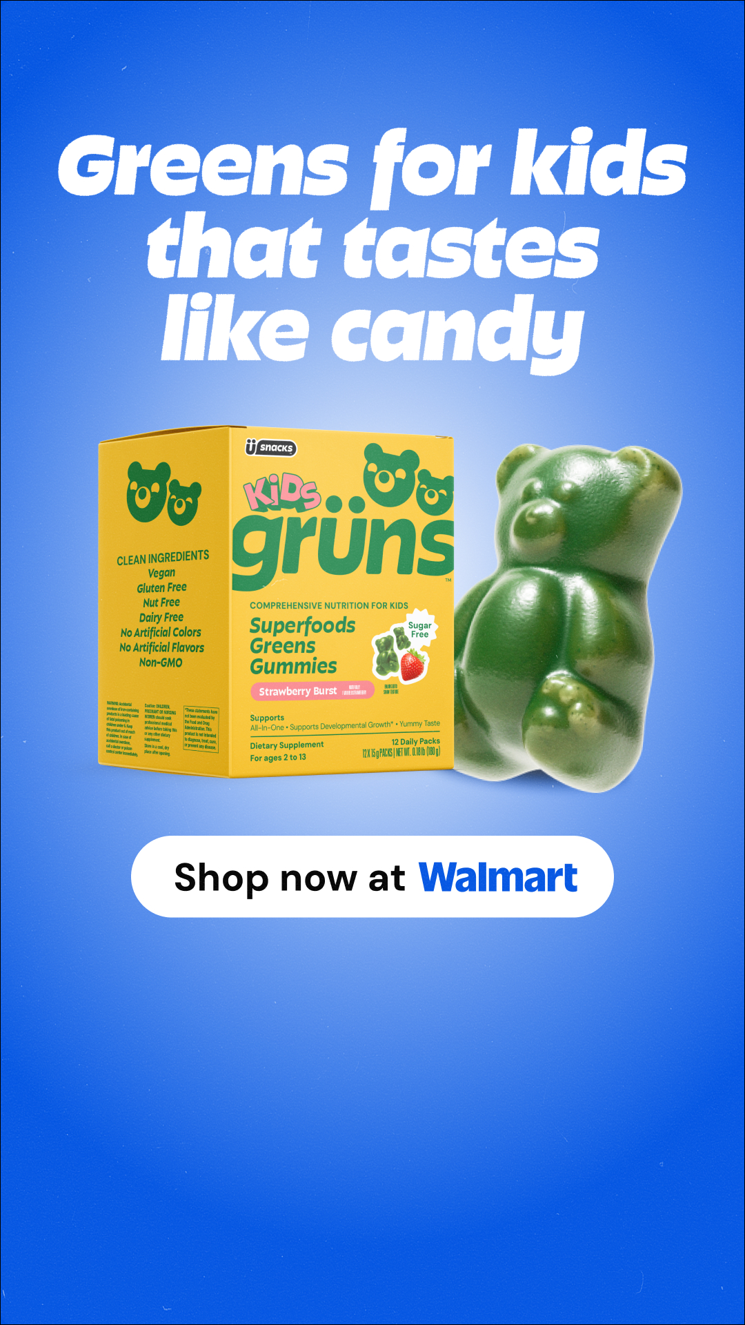 Grüns Kids Facebook ad