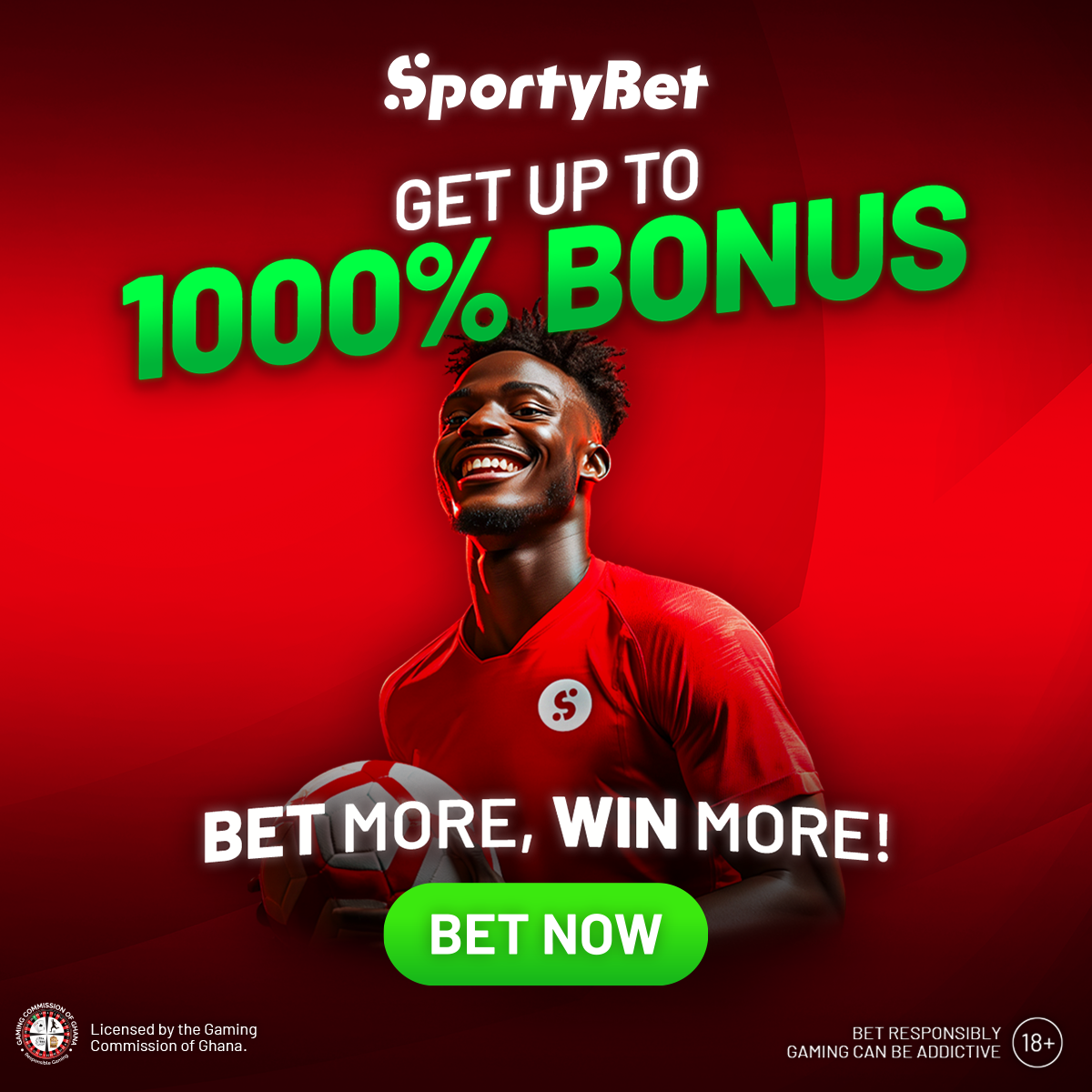 SportyBet Ghana Facebook ad from Jul 6, 2026