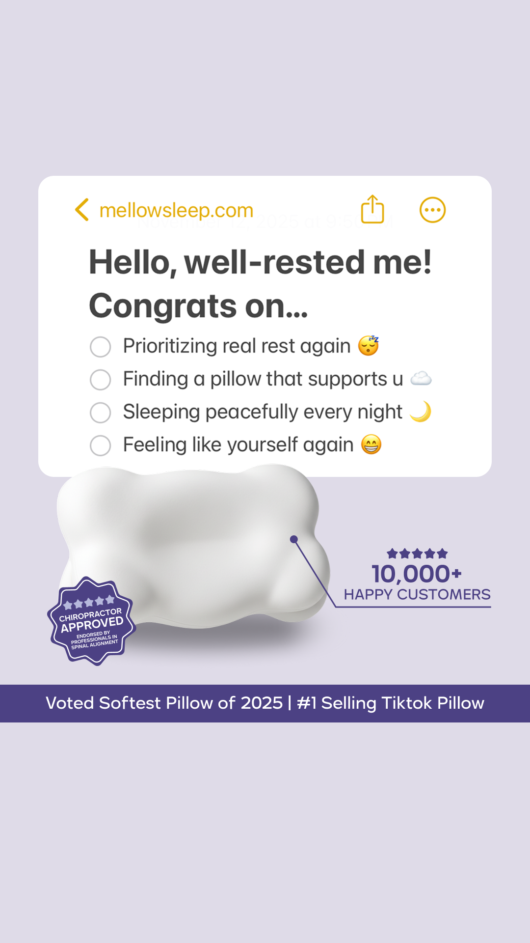 Mellow Cloud Pillow Facebook ad