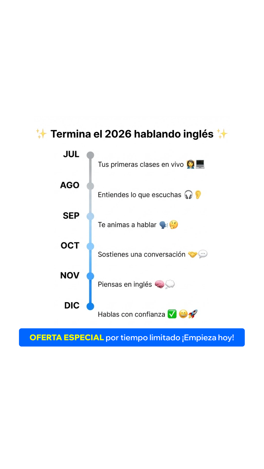 Open English Facebook ad