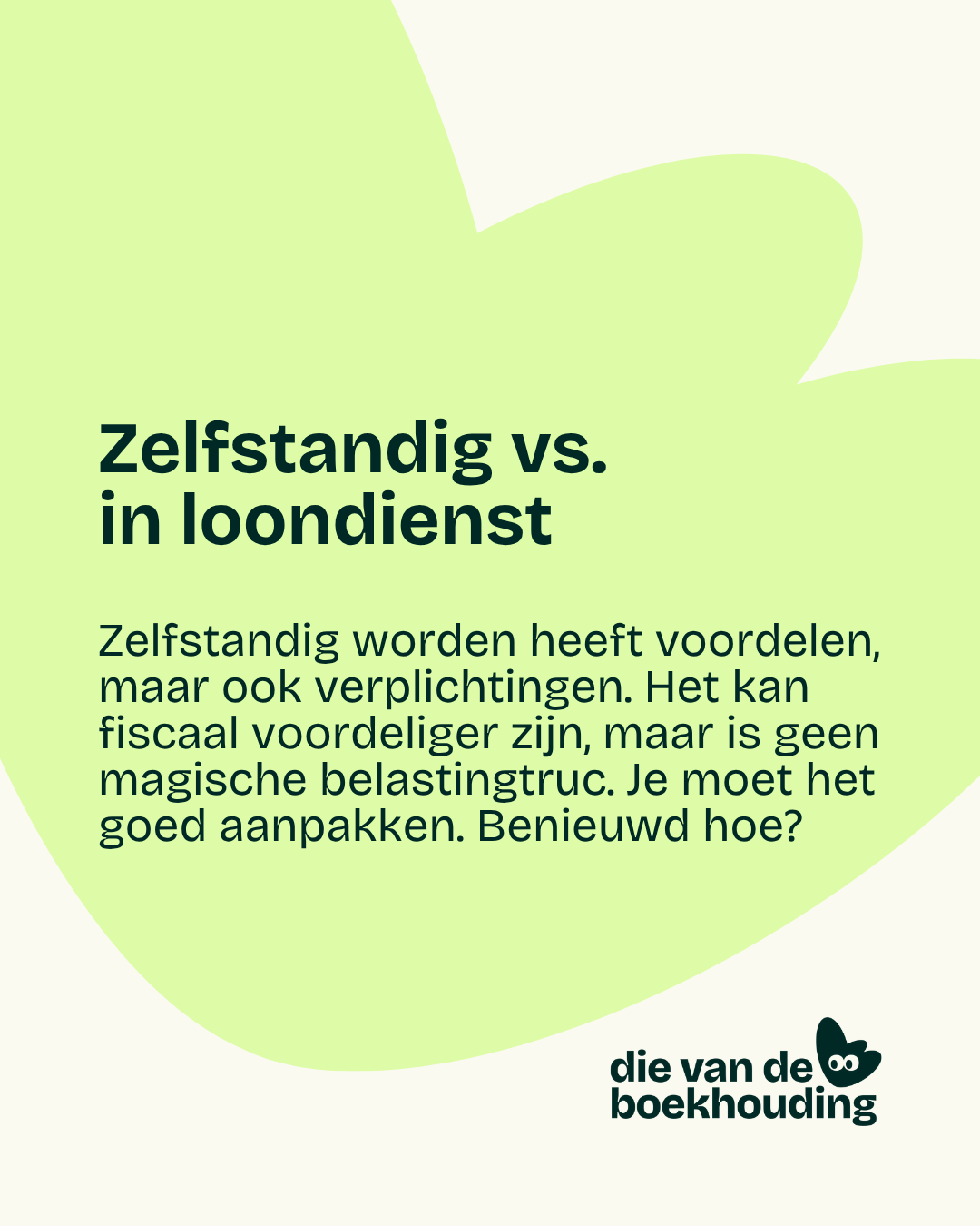 Die van de boekhouding Facebook ad