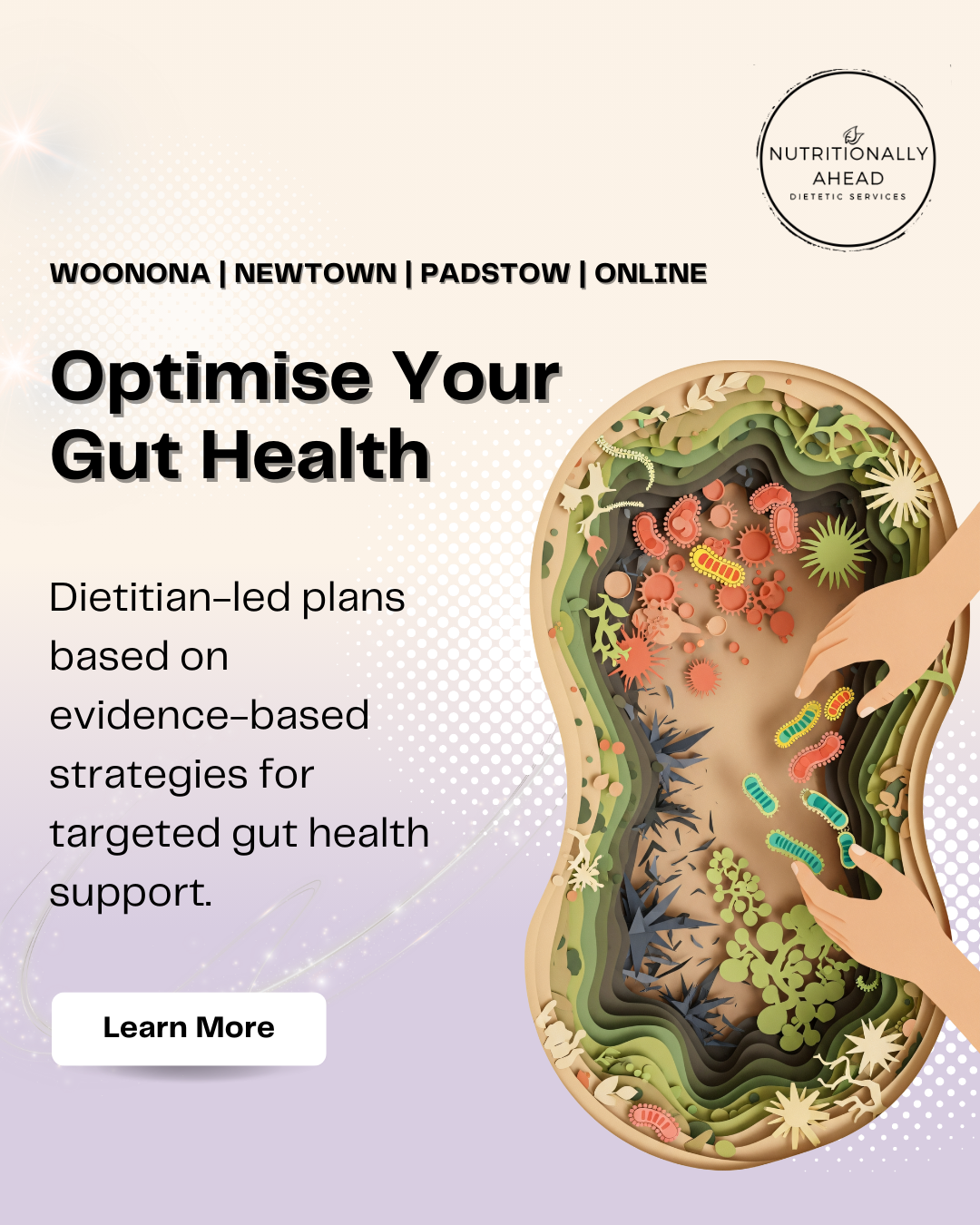 Nutritionally Ahead Facebook ad: You’re doing exactly what you’ve always done.