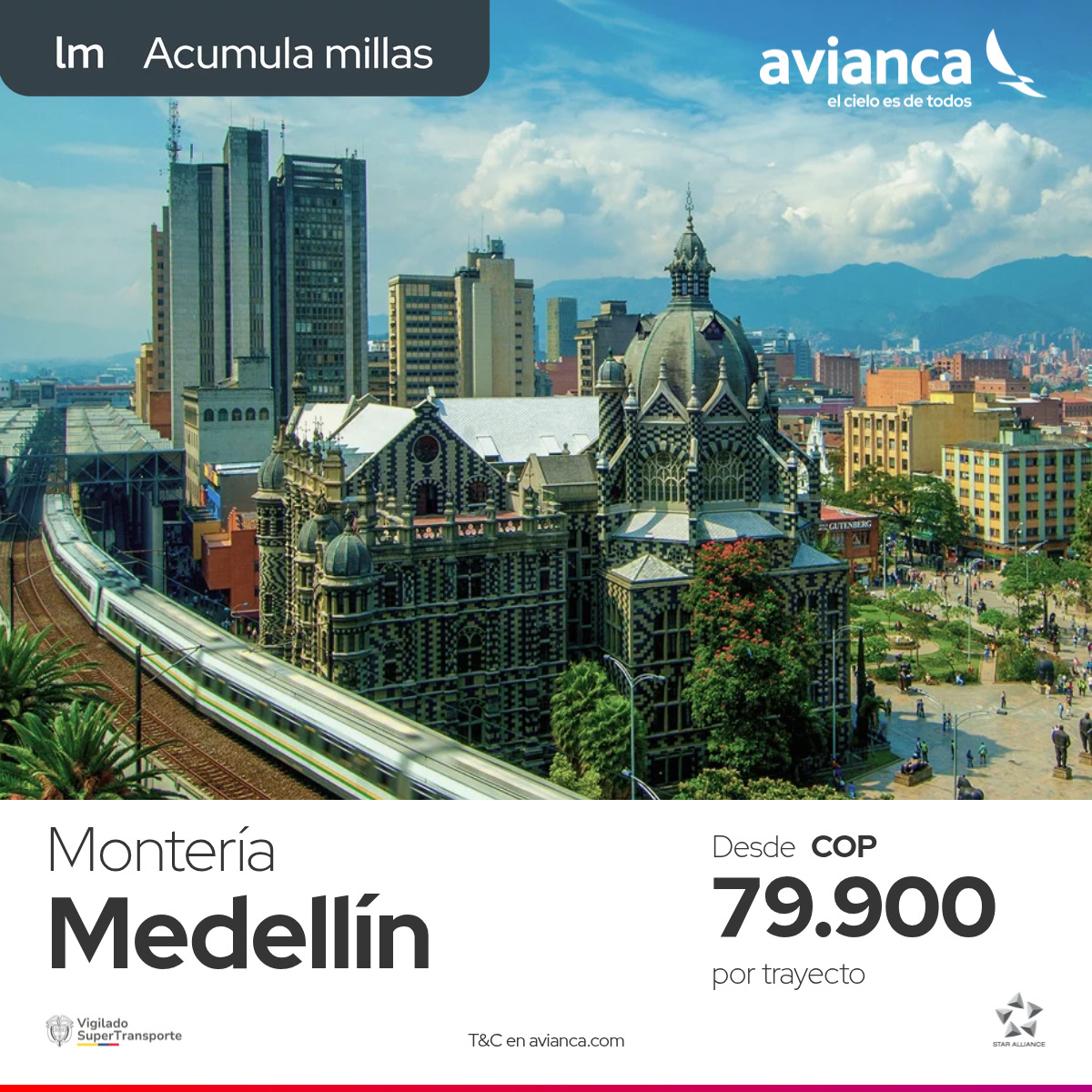 Avianca Facebook ad: Un nuevo viaje se acerca