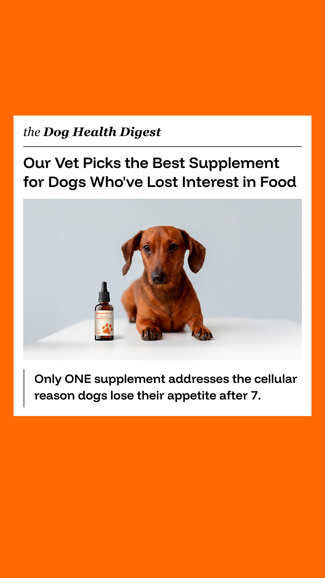 Pawprint Lab Facebook ad from Mar 7, 2026