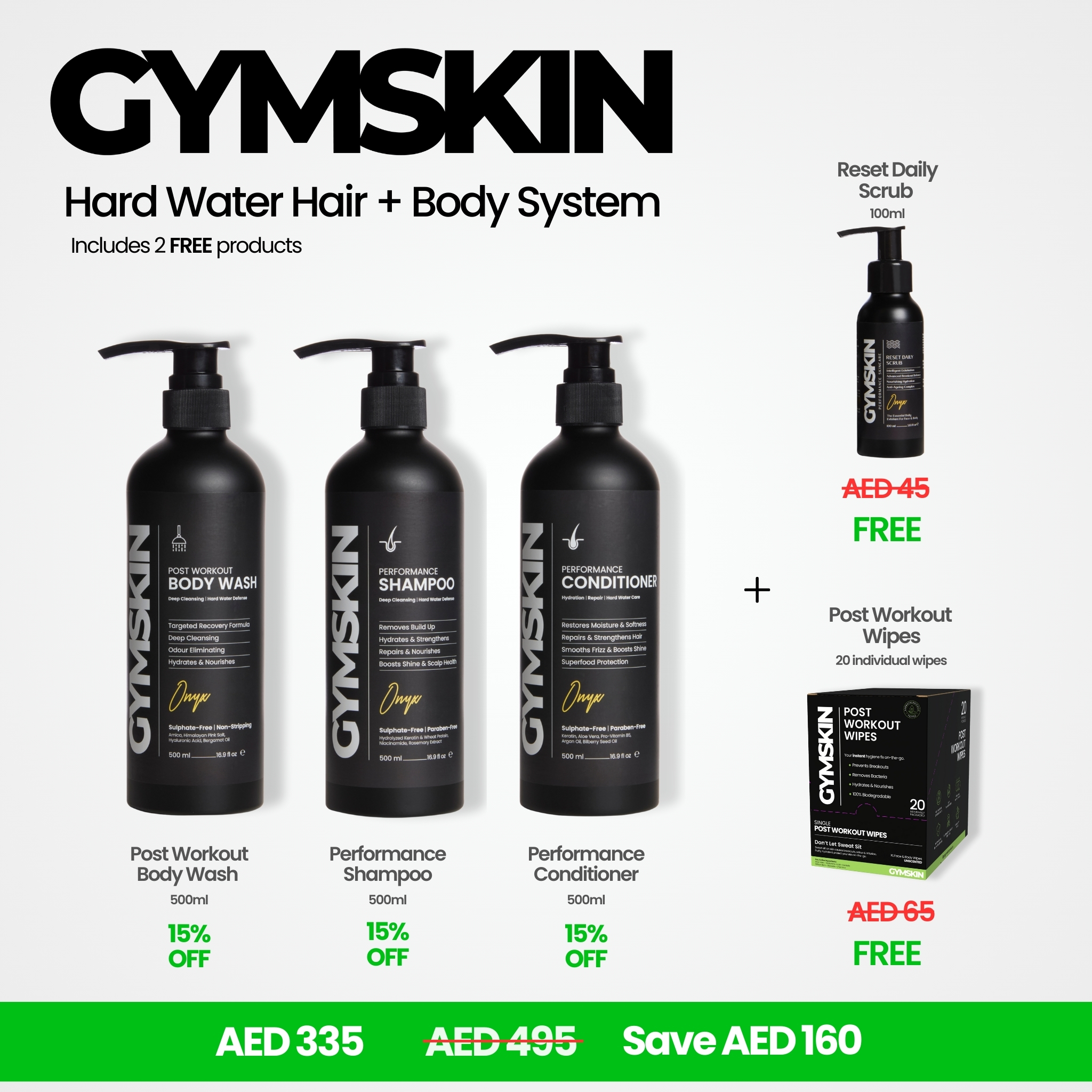 Gymskin Products Facebook ad: GYMSKIN | Active Skincare for Post Workout & Daily Recovery