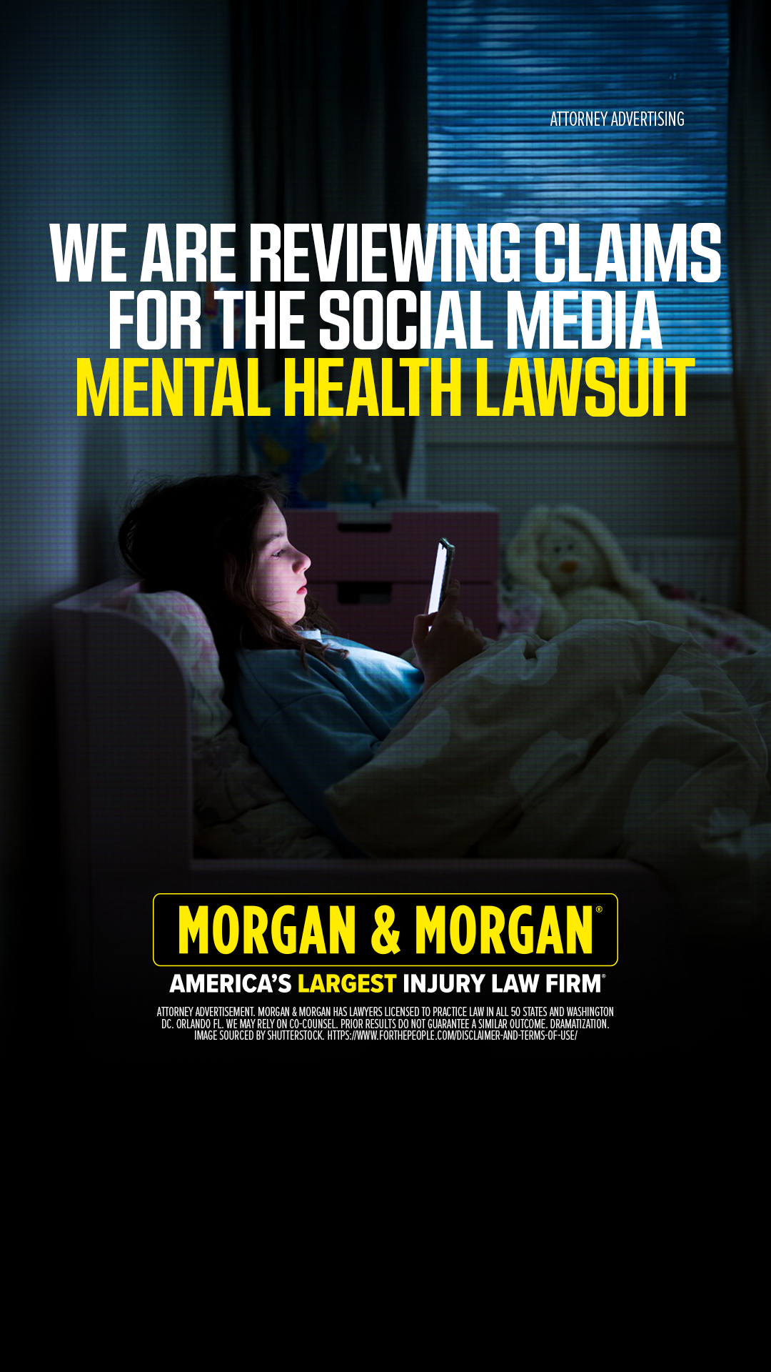 Morgan & Morgan Facebook ad