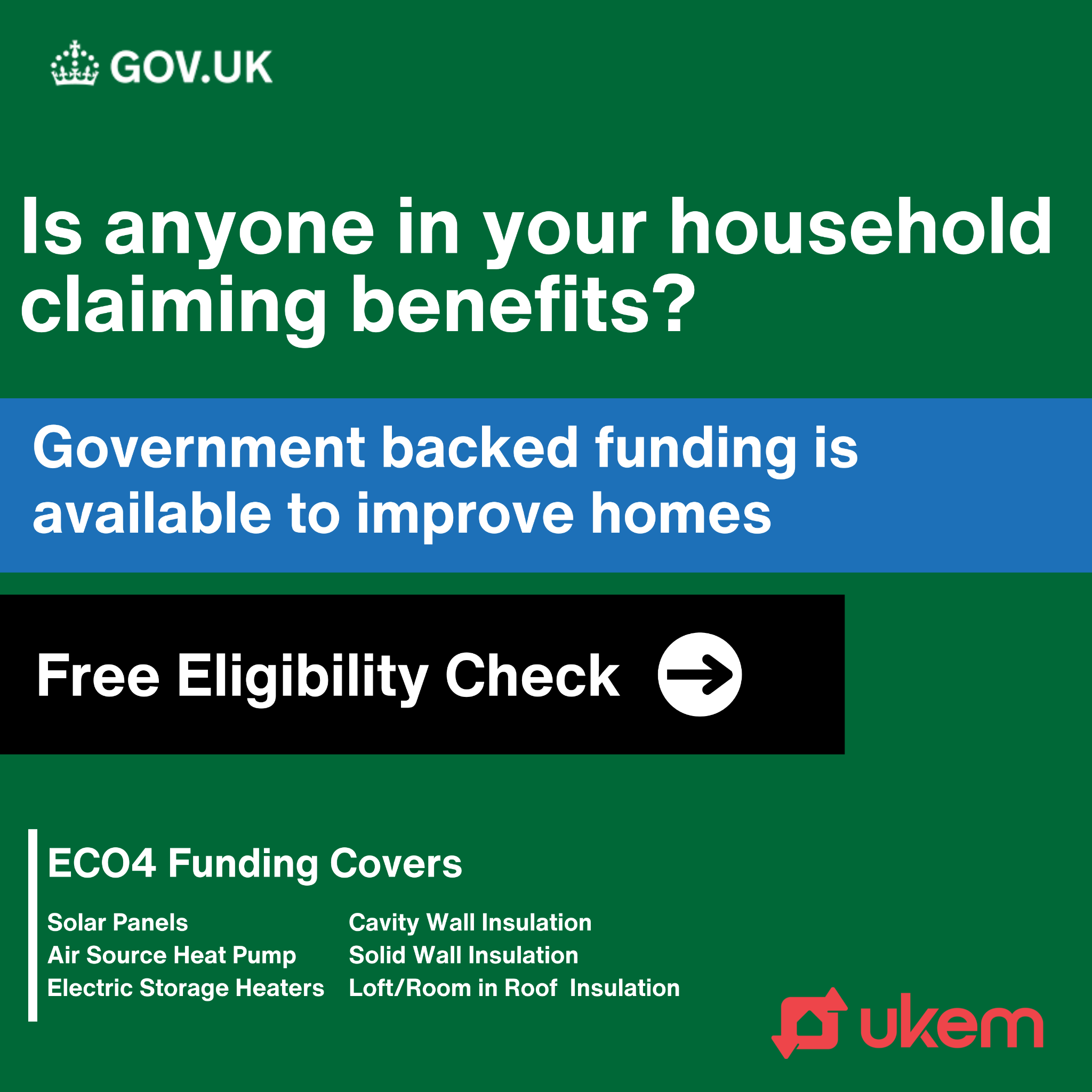 UK Energy Management Facebook ad: Energy efficiency for free!