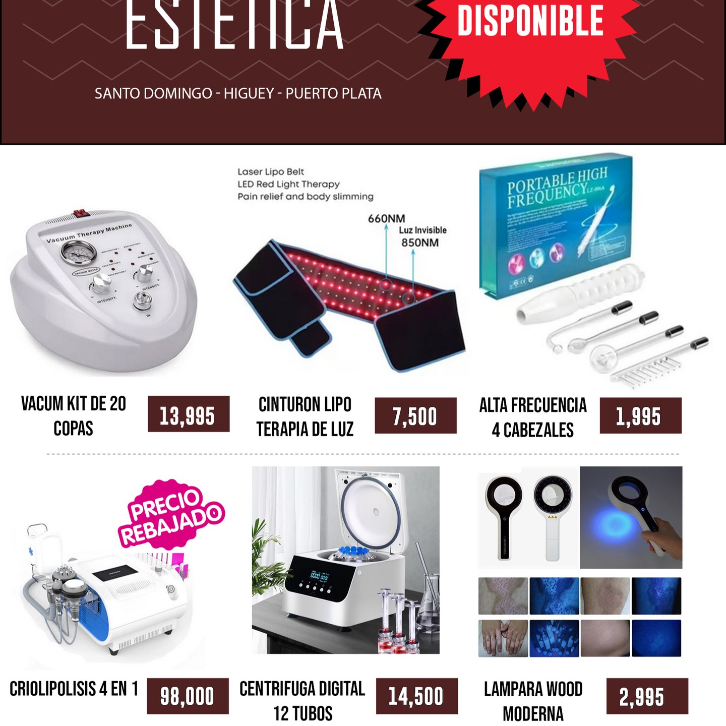 evthesteticapuertoplata Facebook ad: Delivery y envios disponible.