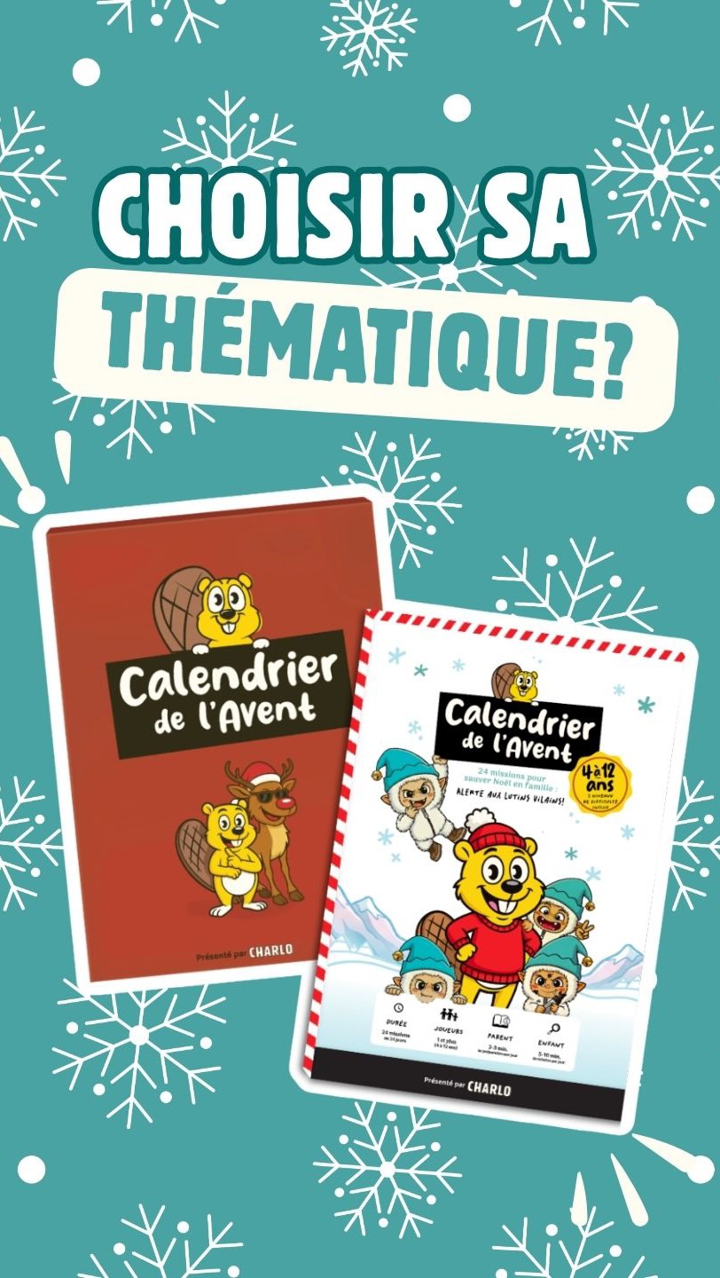 Charlojeu Facebook ad: DEUX CALENDRIERS DE L’AVENT complètement hors du commun