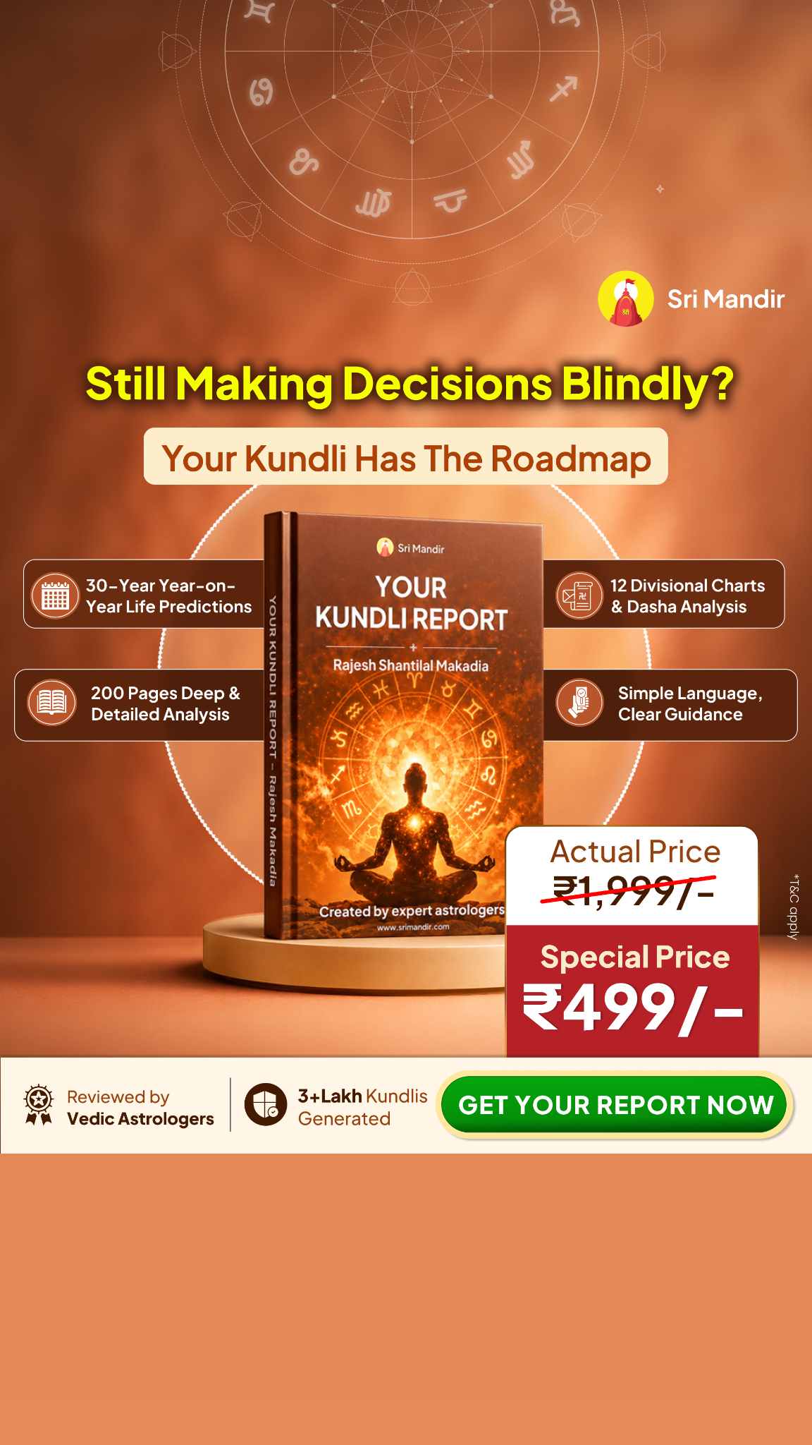 Kundli Guide by Sri Mandir Facebook ad