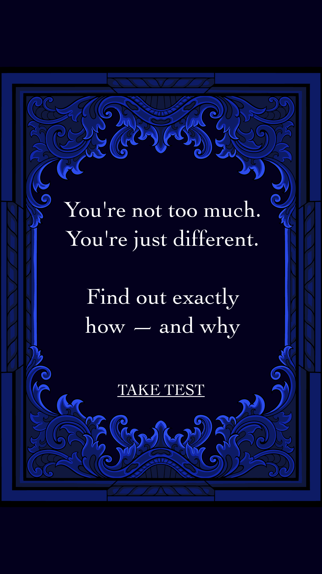 Personality Type Facebook ad