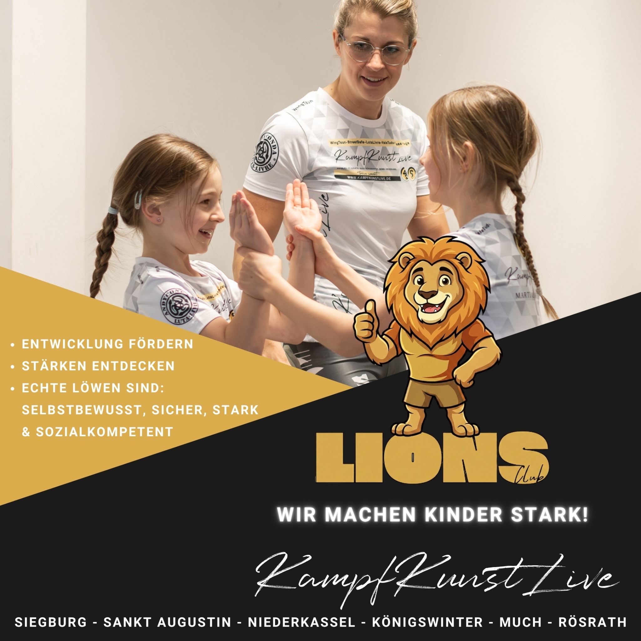 Kampfkunstlive Facebook ad: LionsClub - kampfkunstlive.de